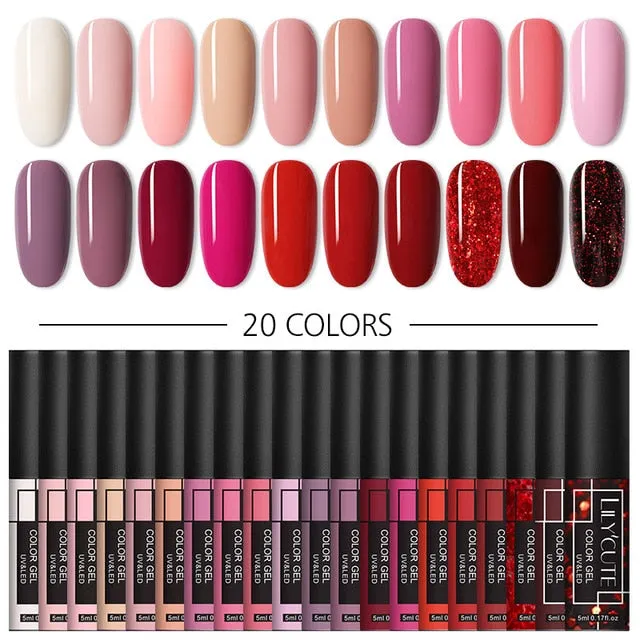 10/20/40 Piece UV LED Soak Off Gel Nail Polish