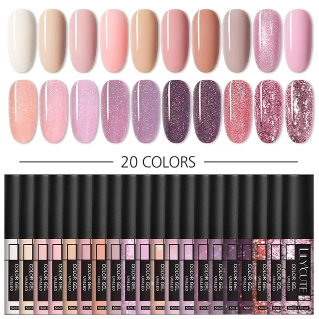 10/20/40 Piece UV LED Soak Off Gel Nail Polish