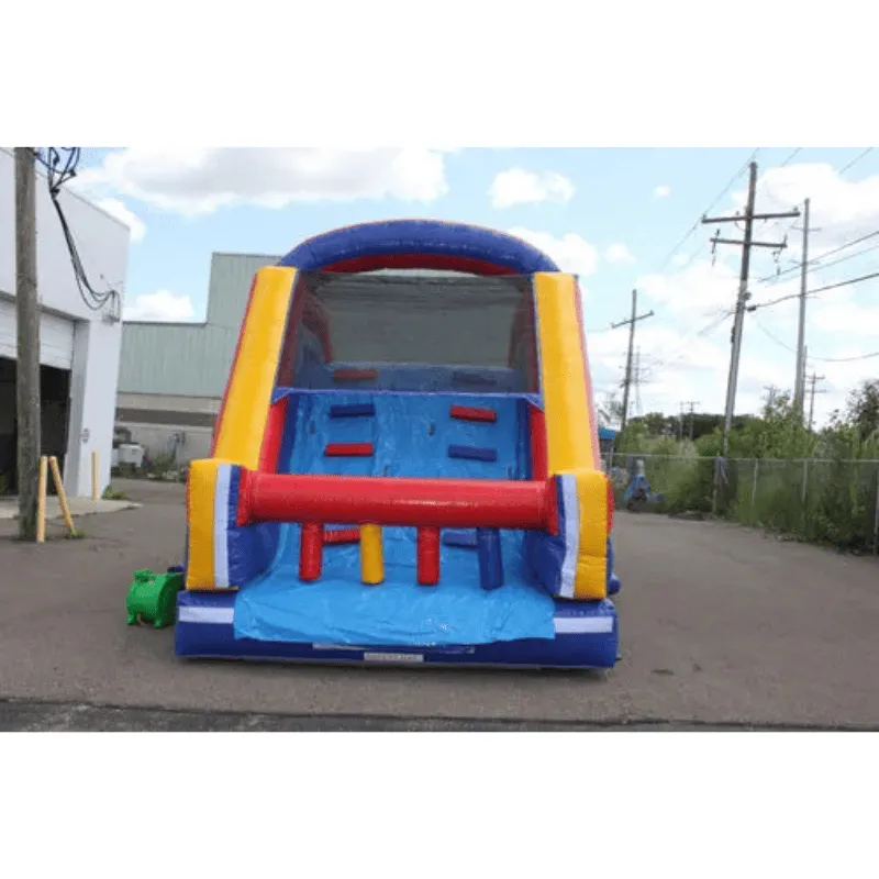 12'H Dual Lane Slide With Removable Pool