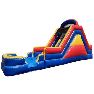 12'H Dual Lane Slide With Removable Pool