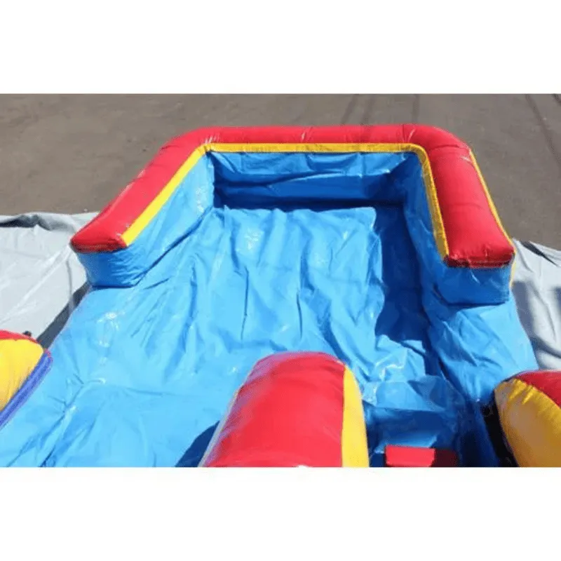 18'H Double Dip Water Slide Wet n Dry (Red)