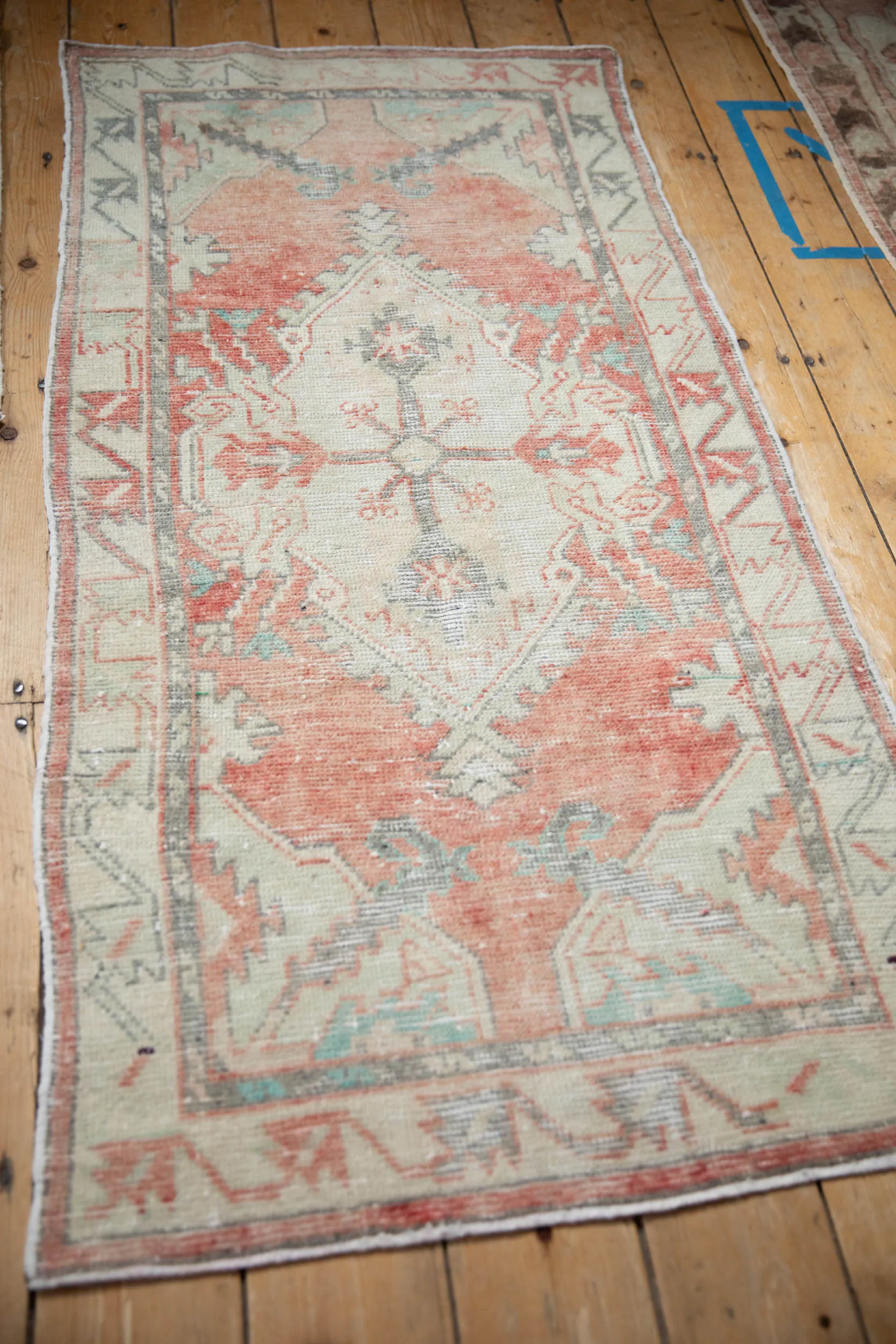 2.5x5 Vintage Distressed Oushak Rug Runner