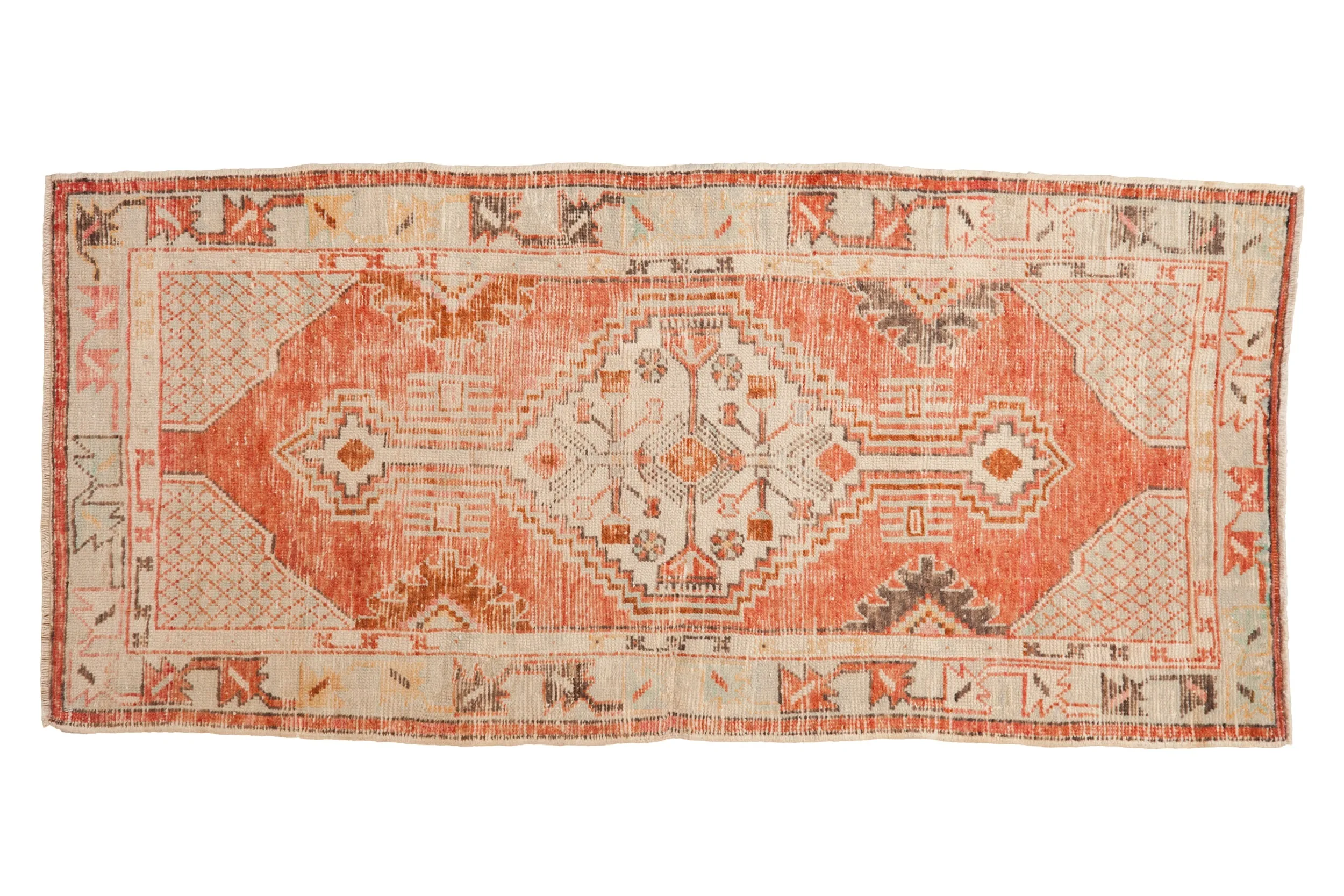 2.5x5.5 Vintage Distressed Oushak Rug Runner