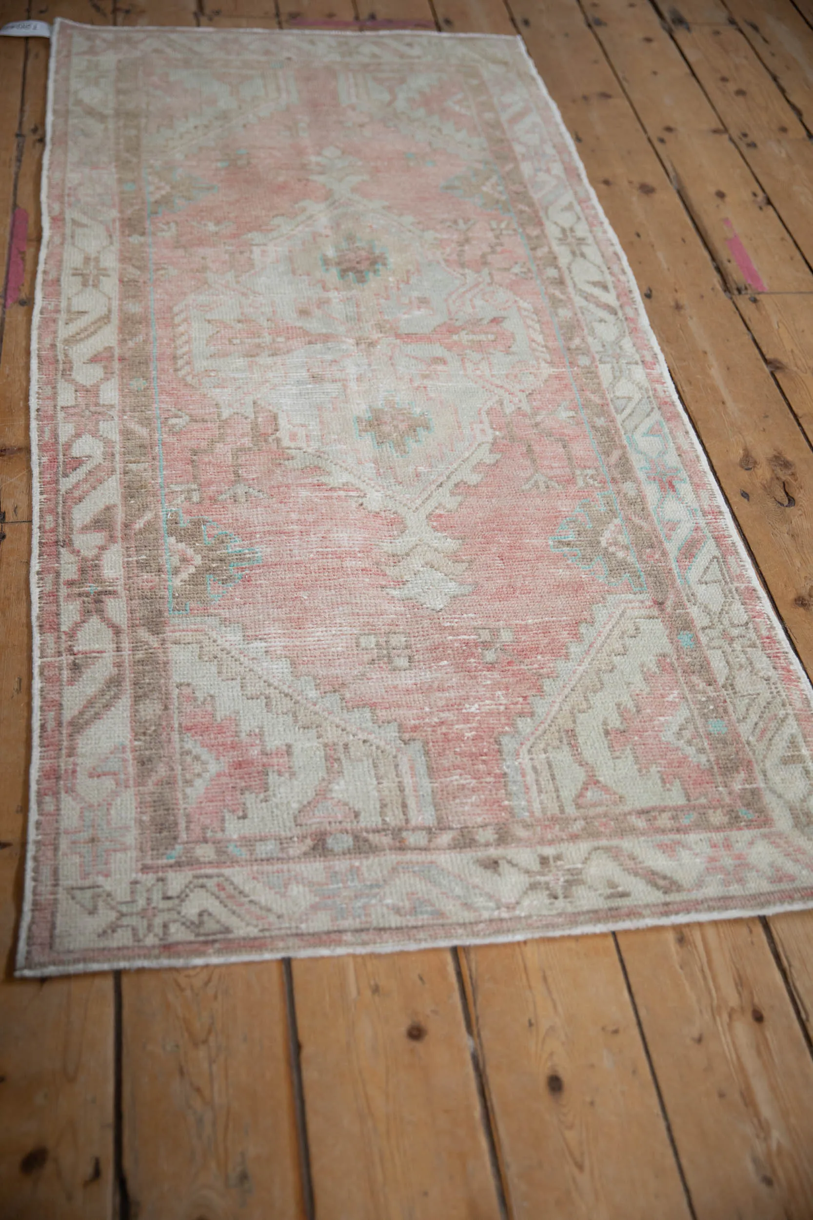 2.5x5.5 Vintage Distressed Oushak Rug Runner