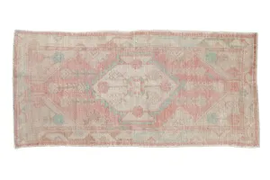 2.5x5.5 Vintage Distressed Oushak Rug Runner