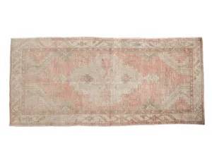2.5x5.5 Vintage Distressed Oushak Rug Runner