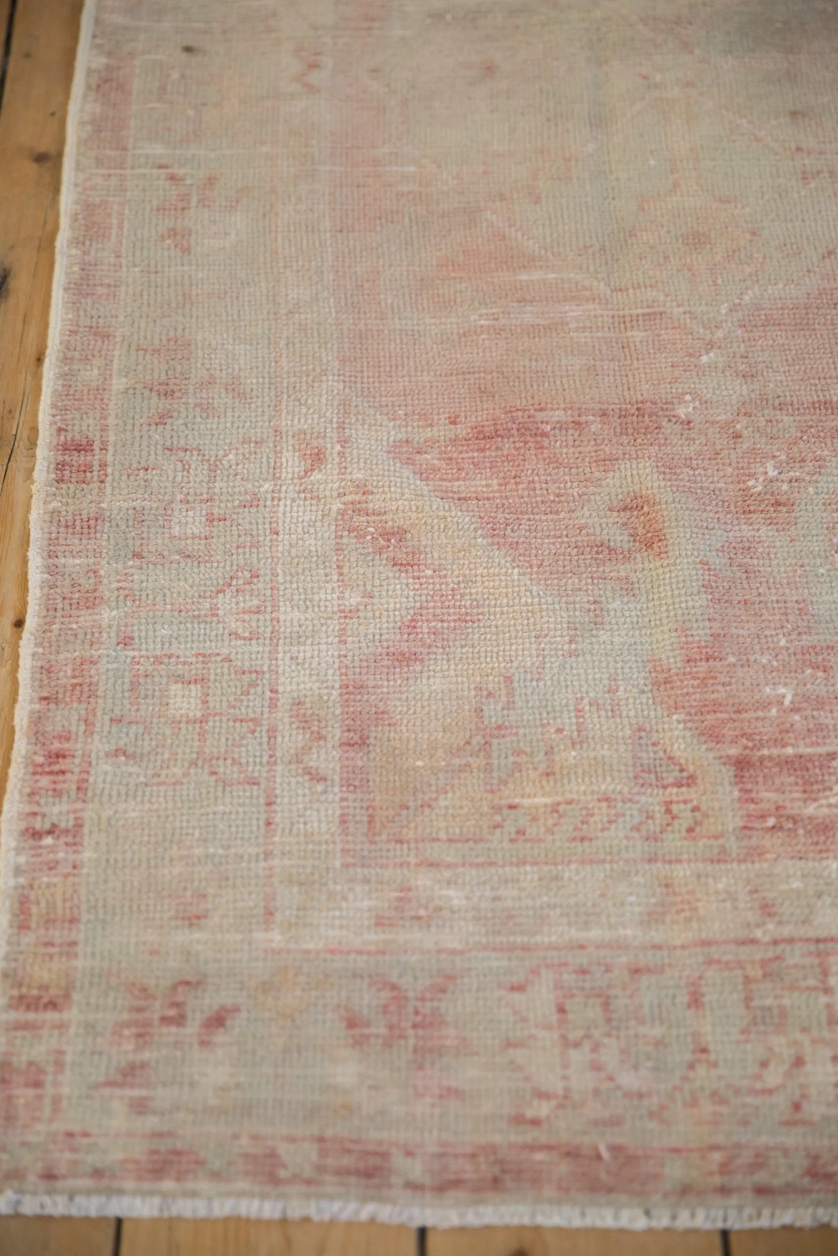 2.5x5.5 Vintage Distressed Oushak Rug Runner