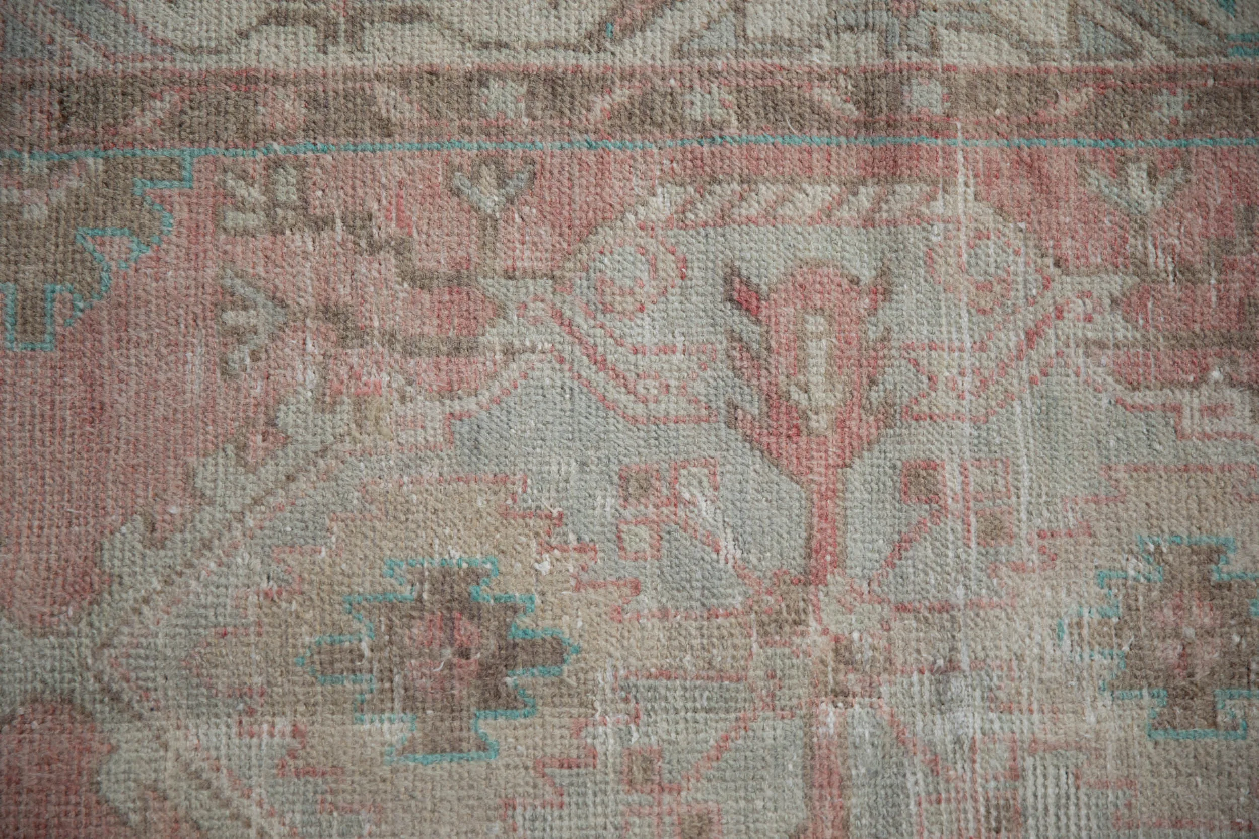 2.5x5.5 Vintage Distressed Oushak Rug Runner