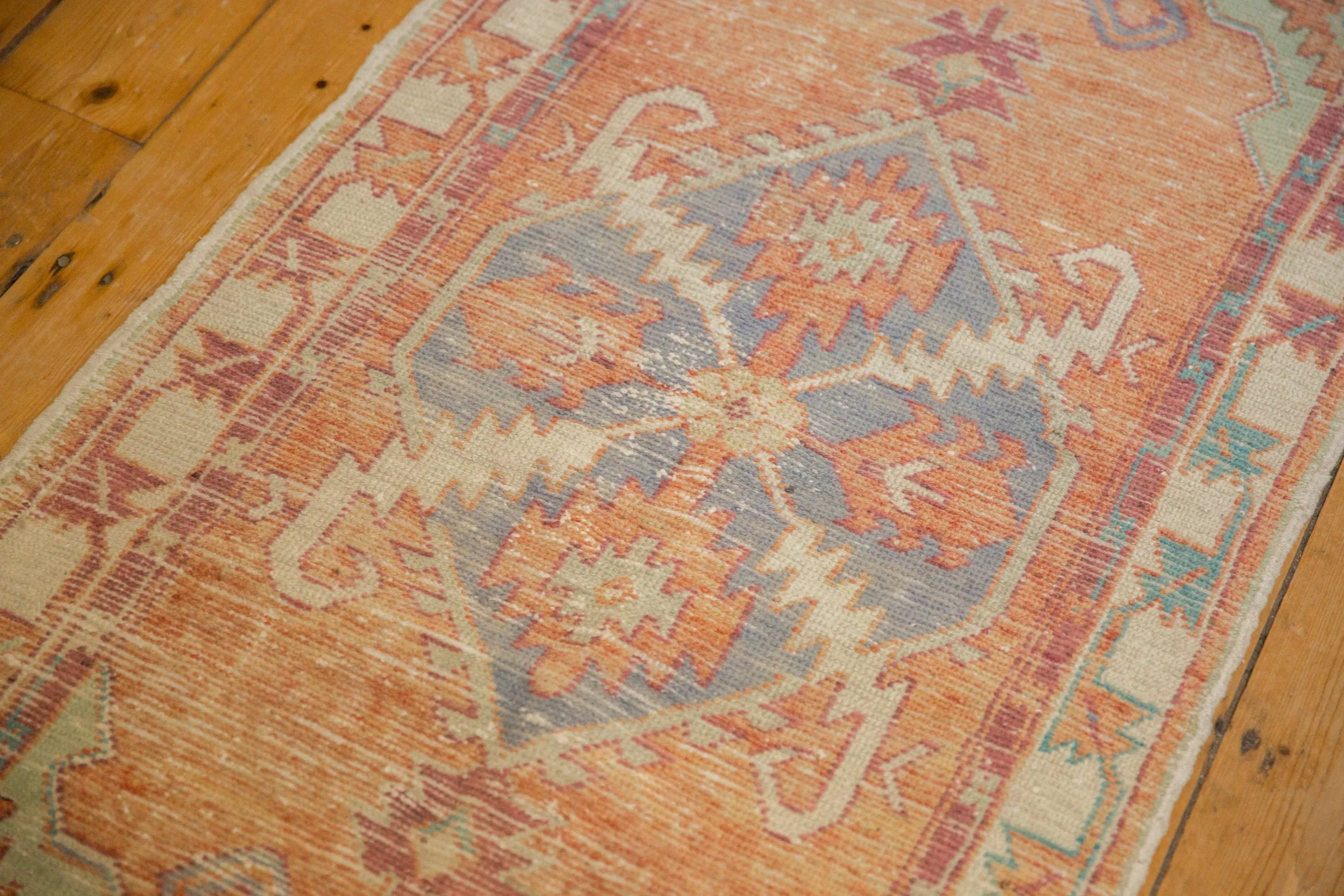 2.5x5.5 Vintage Distressed Oushak Rug Runner