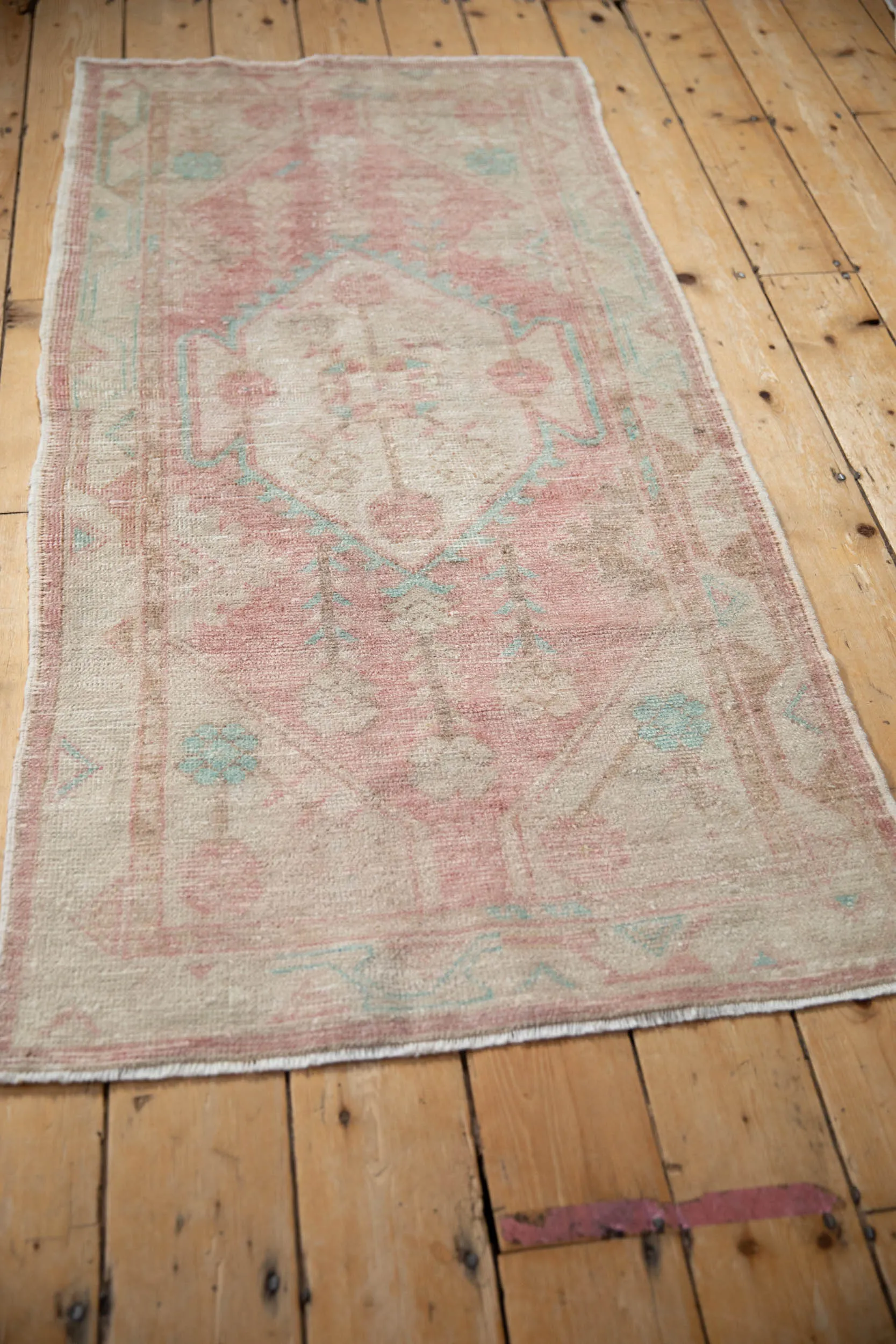 2.5x5.5 Vintage Distressed Oushak Rug Runner