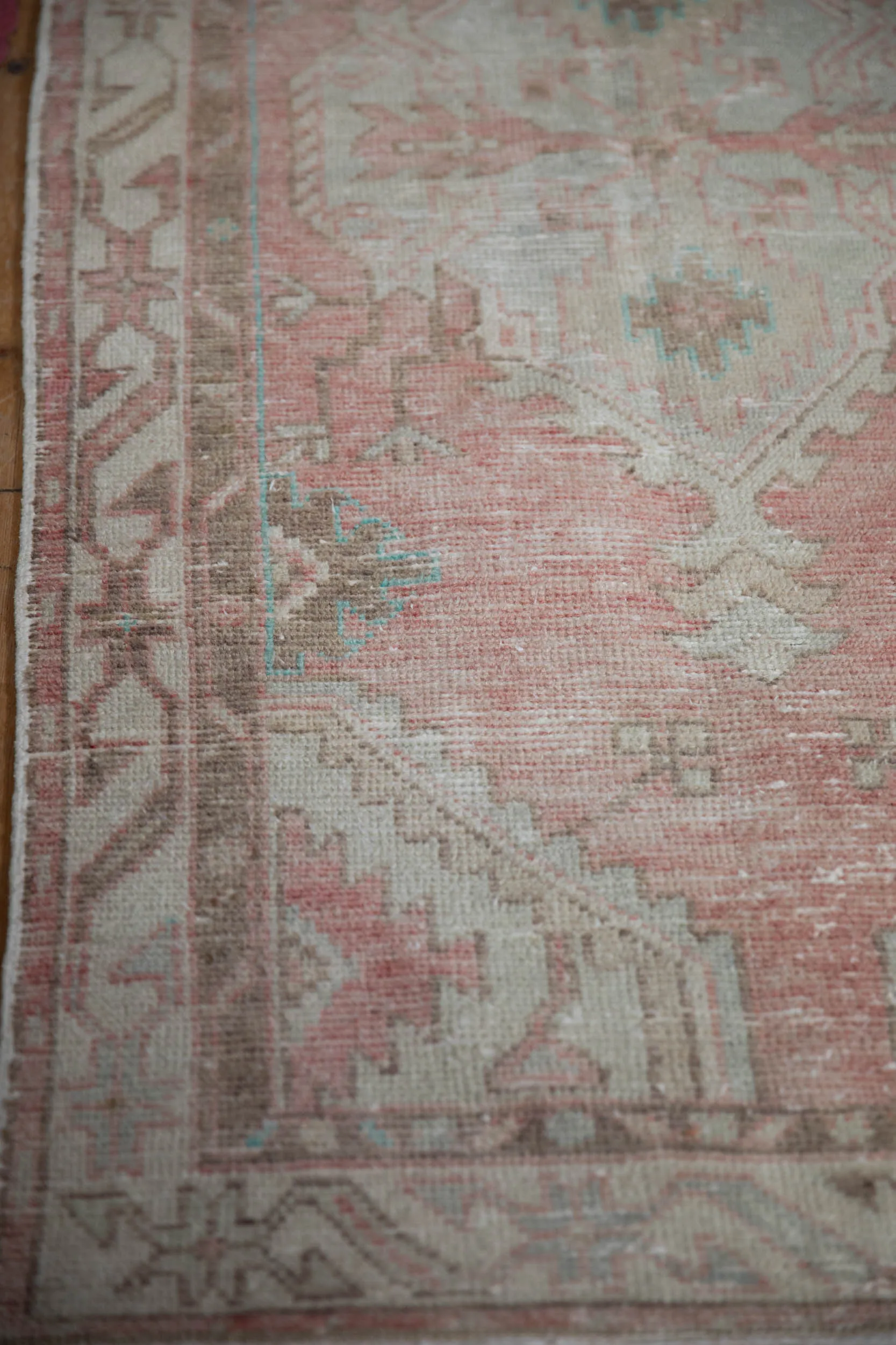 2.5x5.5 Vintage Distressed Oushak Rug Runner