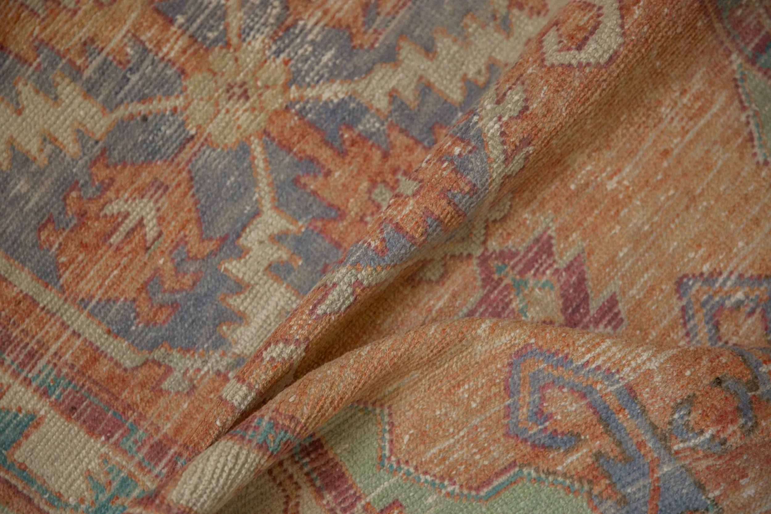 2.5x5.5 Vintage Distressed Oushak Rug Runner