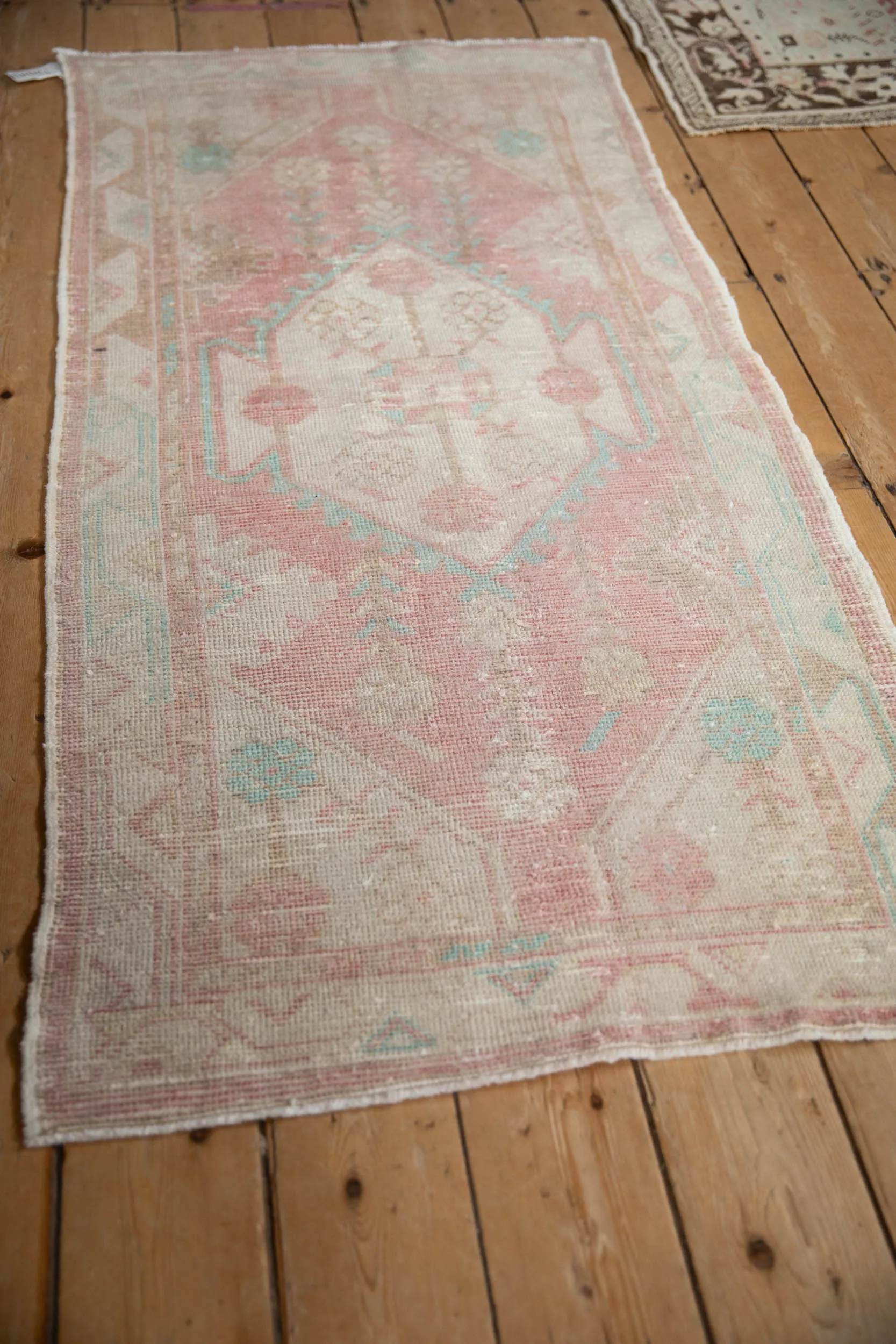 2.5x5.5 Vintage Distressed Oushak Rug Runner