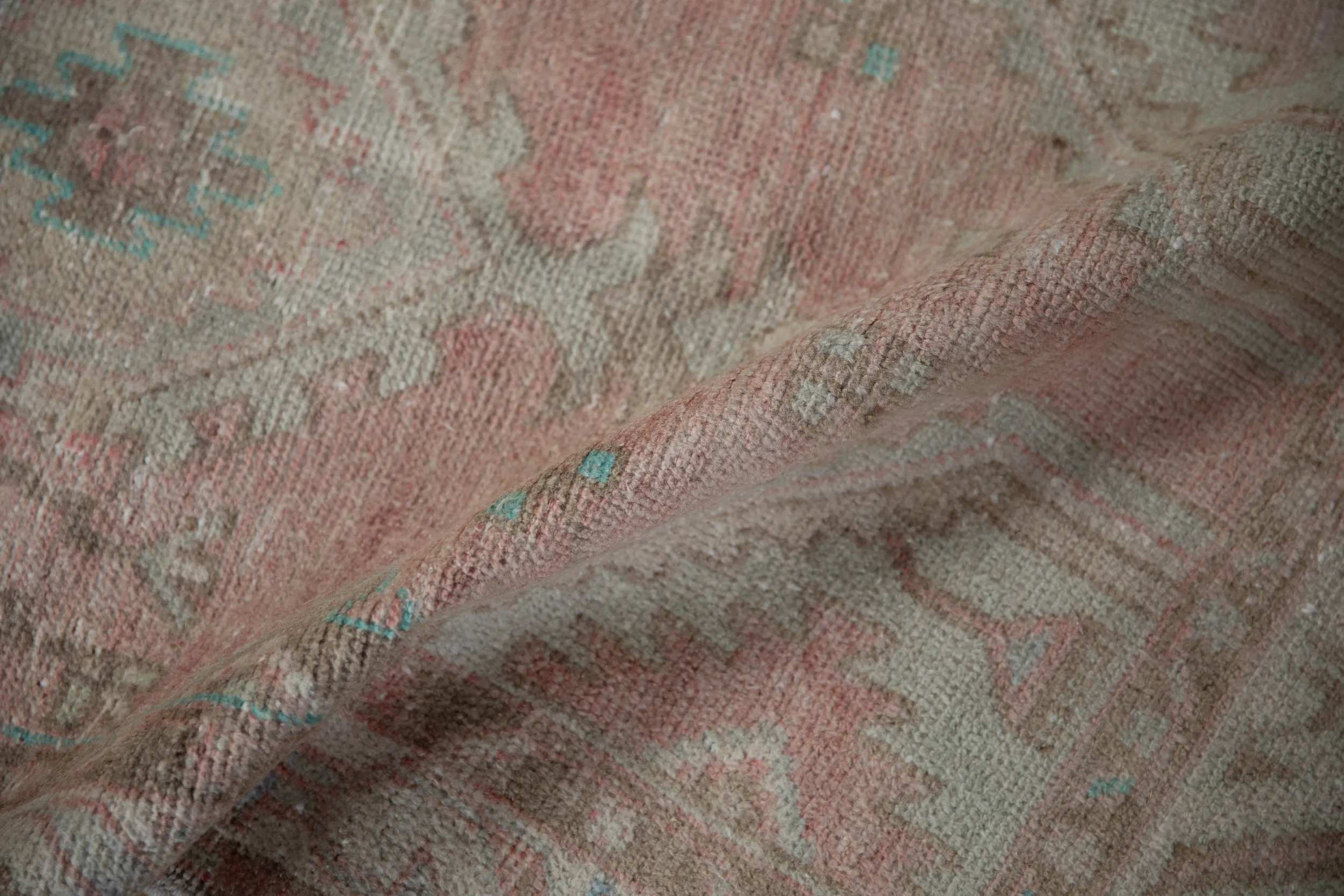 2.5x5.5 Vintage Distressed Oushak Rug Runner