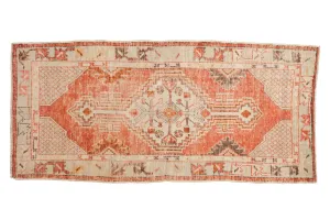 2.5x5.5 Vintage Distressed Oushak Rug Runner