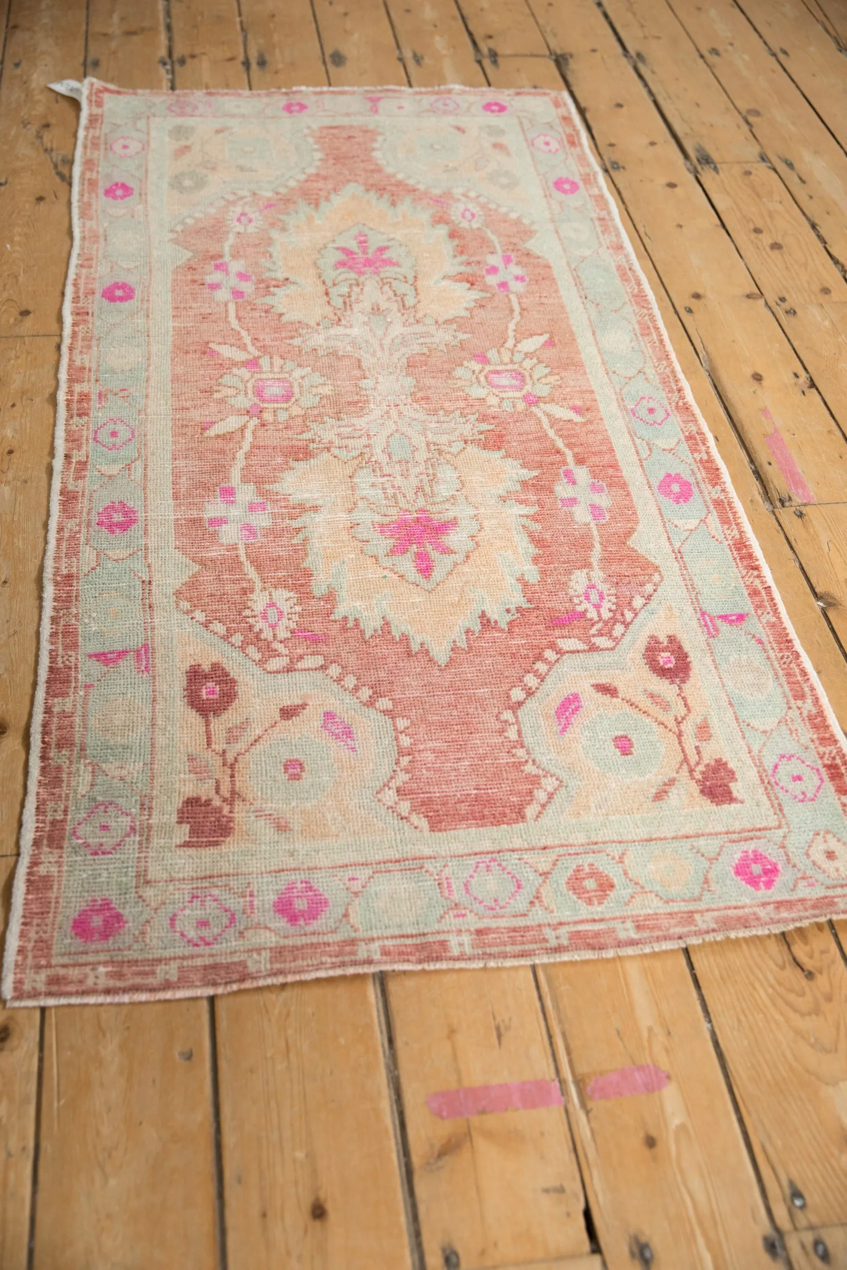 2.5x5.5 Vintage Distressed Oushak Rug Runner