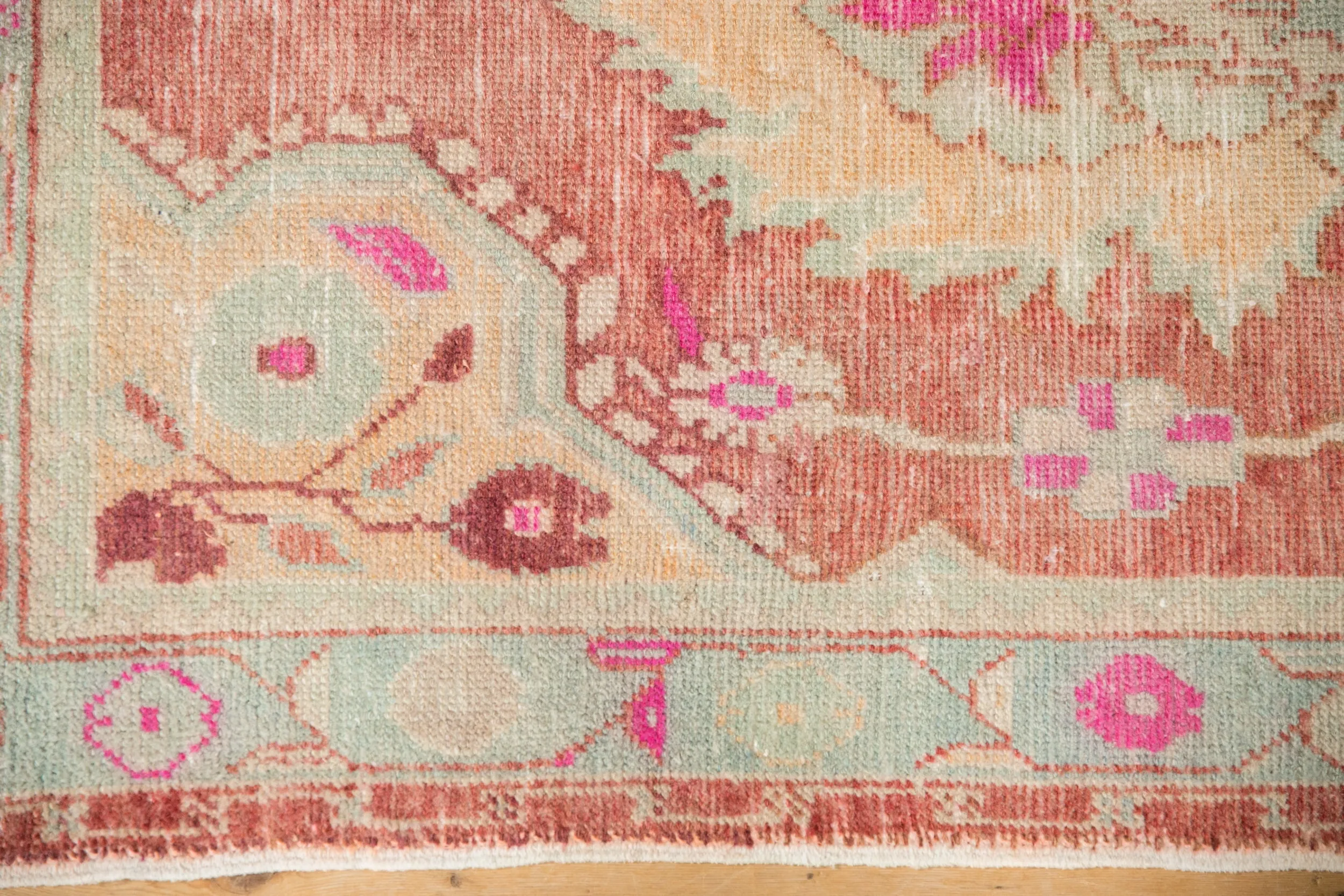 2.5x5.5 Vintage Distressed Oushak Rug Runner