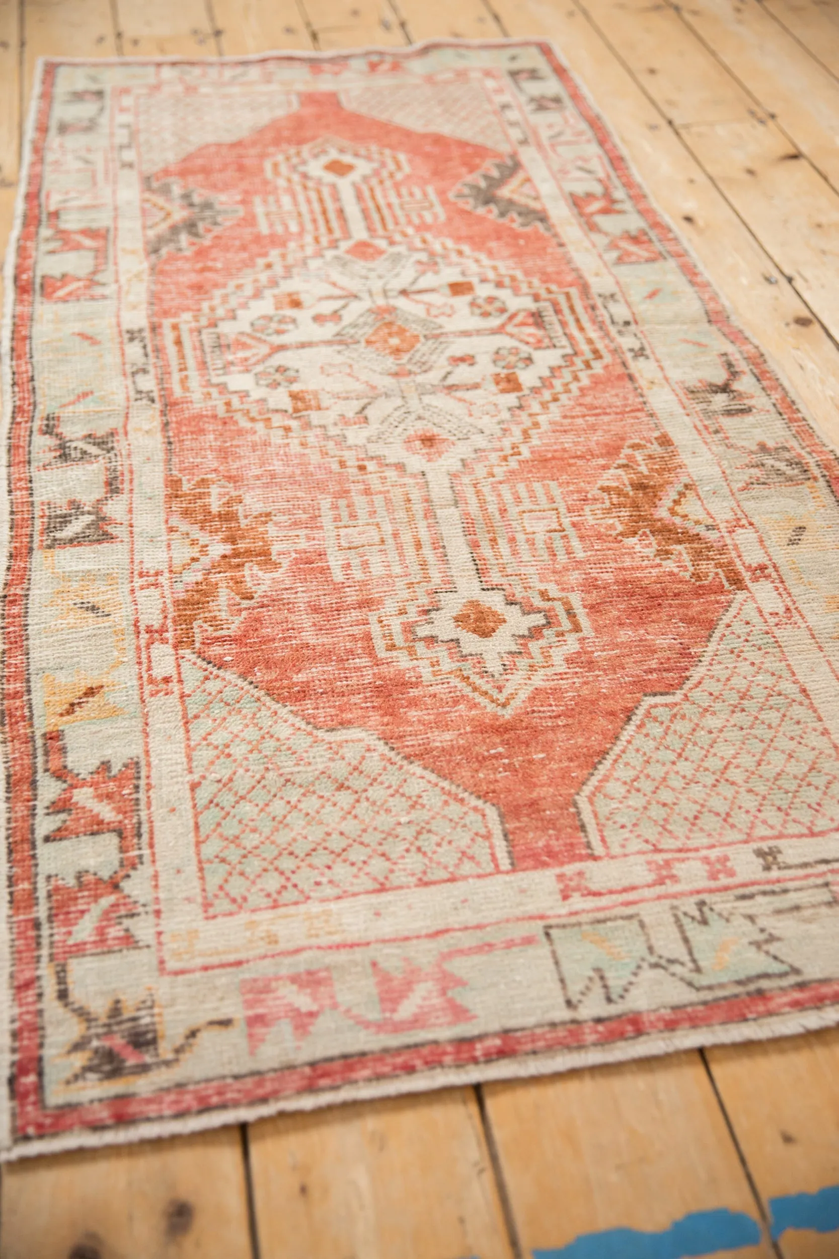 2.5x5.5 Vintage Distressed Oushak Rug Runner