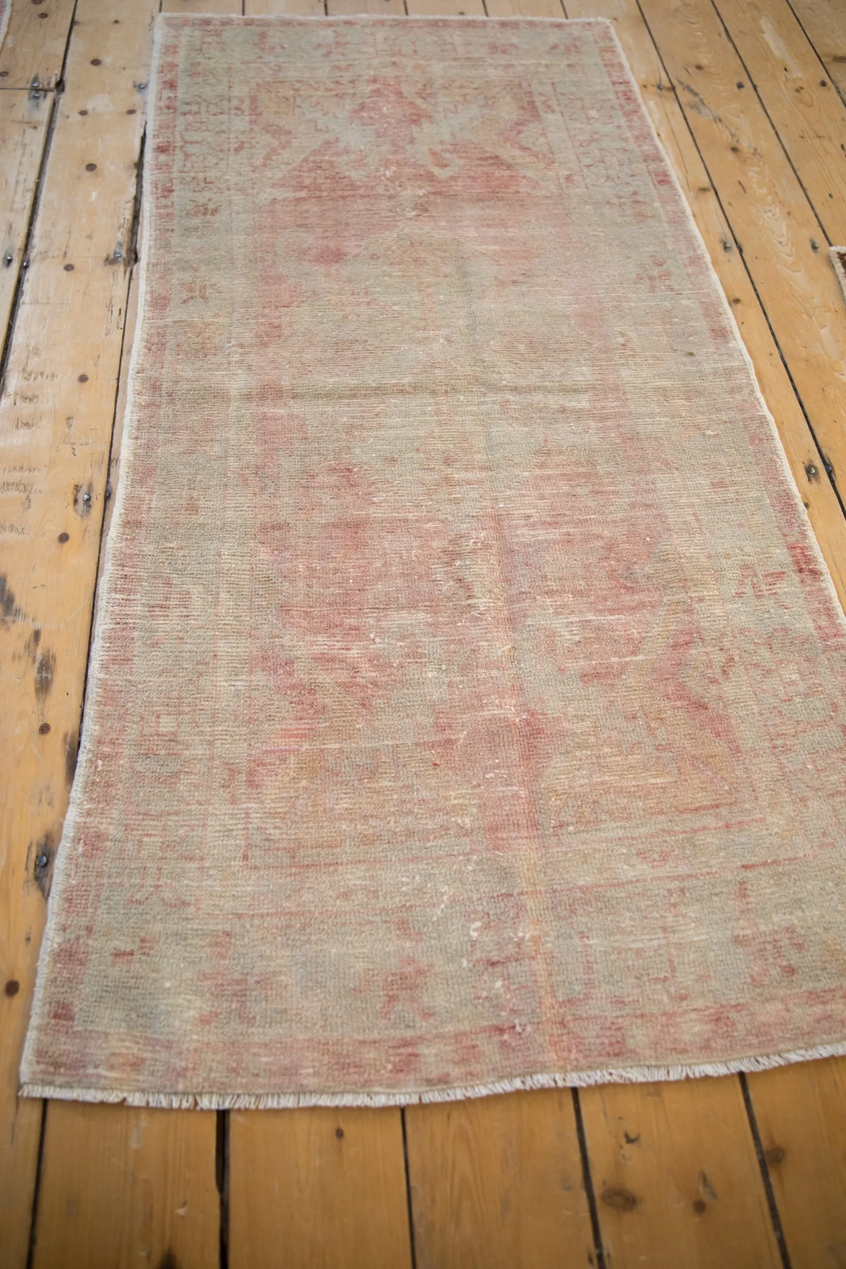 2.5x5.5 Vintage Distressed Oushak Rug Runner