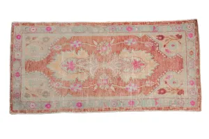 2.5x5.5 Vintage Distressed Oushak Rug Runner