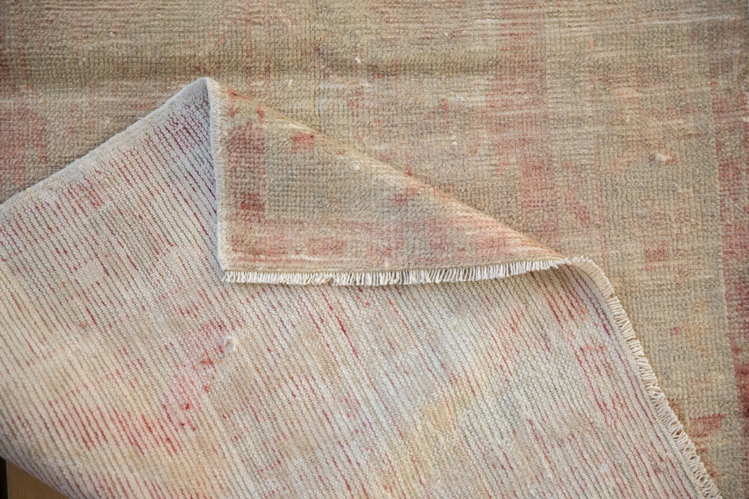 2.5x5.5 Vintage Distressed Oushak Rug Runner