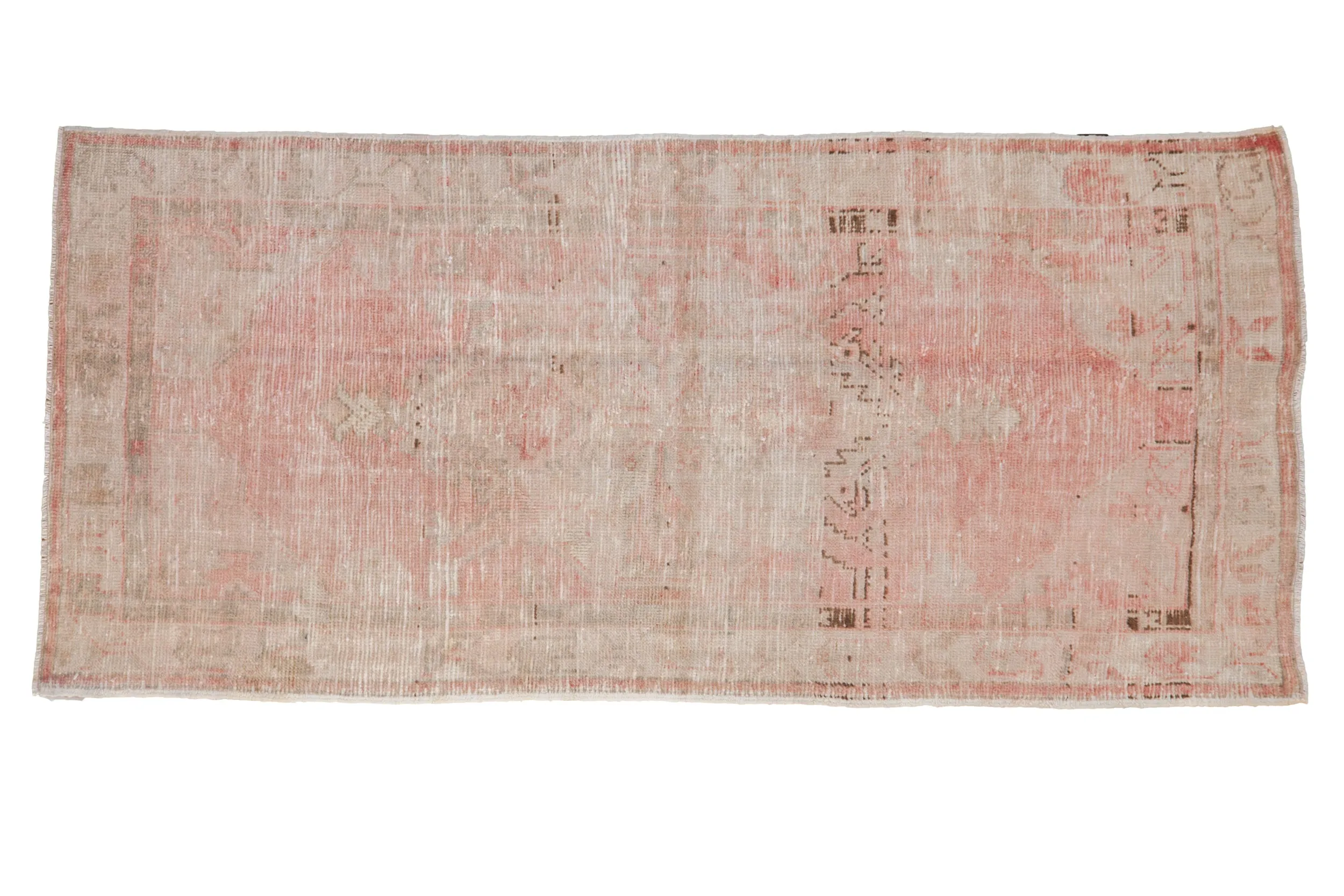 2.5x5.5 Vintage Distressed Oushak Rug Runner