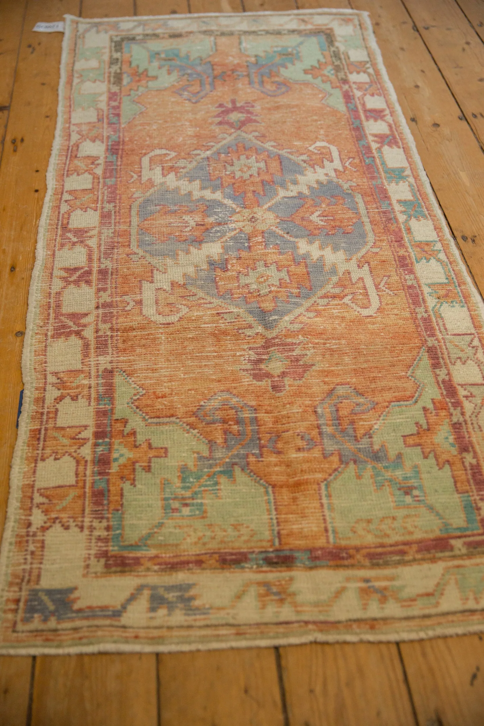 2.5x5.5 Vintage Distressed Oushak Rug Runner