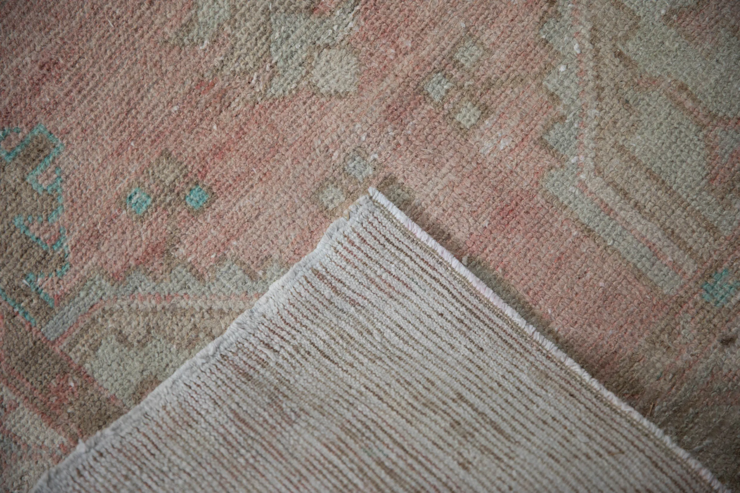 2.5x5.5 Vintage Distressed Oushak Rug Runner