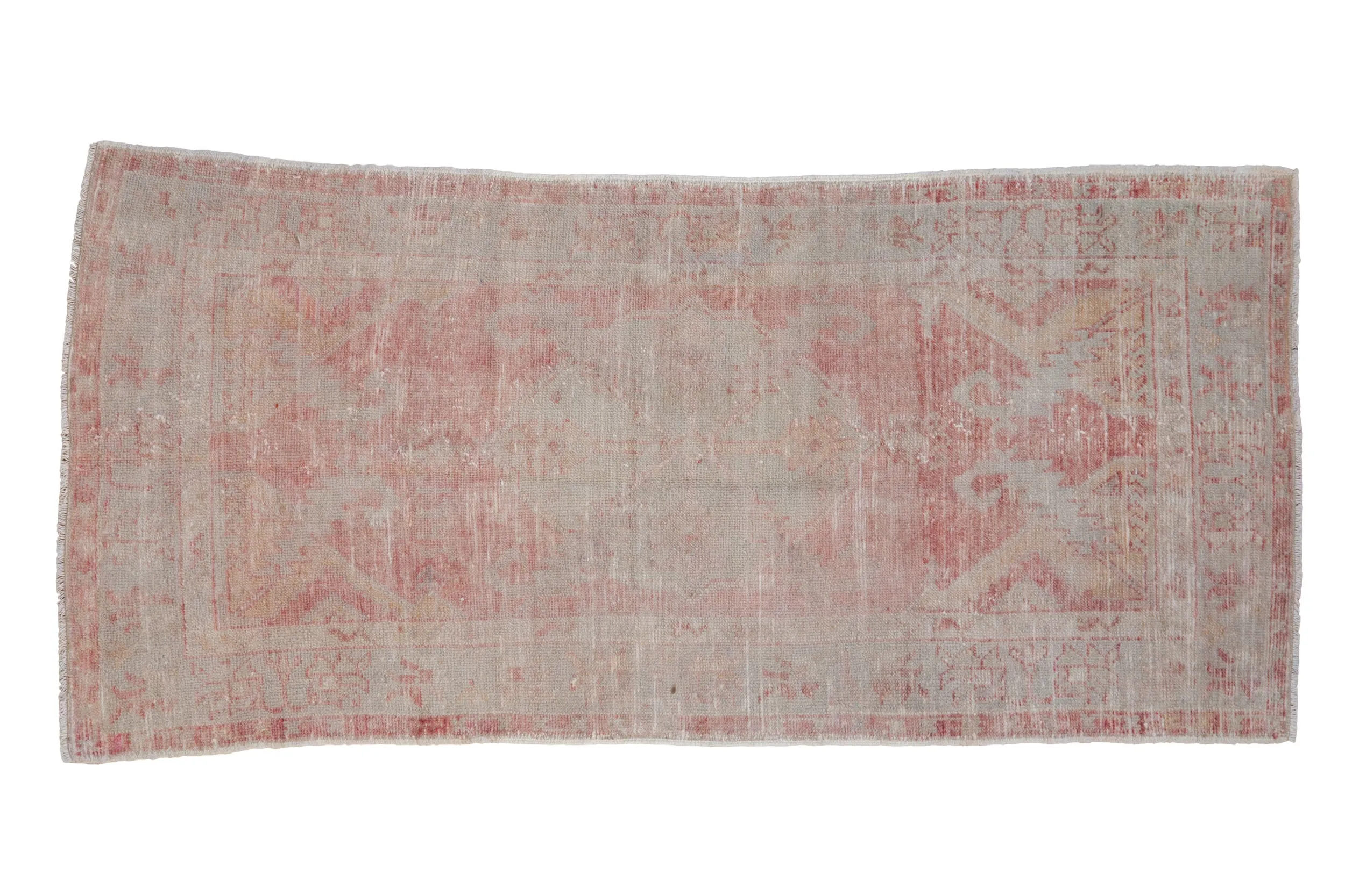 2.5x5.5 Vintage Distressed Oushak Rug Runner