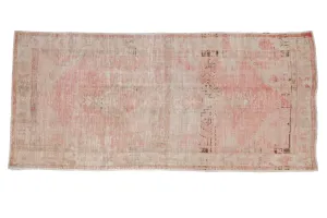 2.5x5.5 Vintage Distressed Oushak Rug Runner