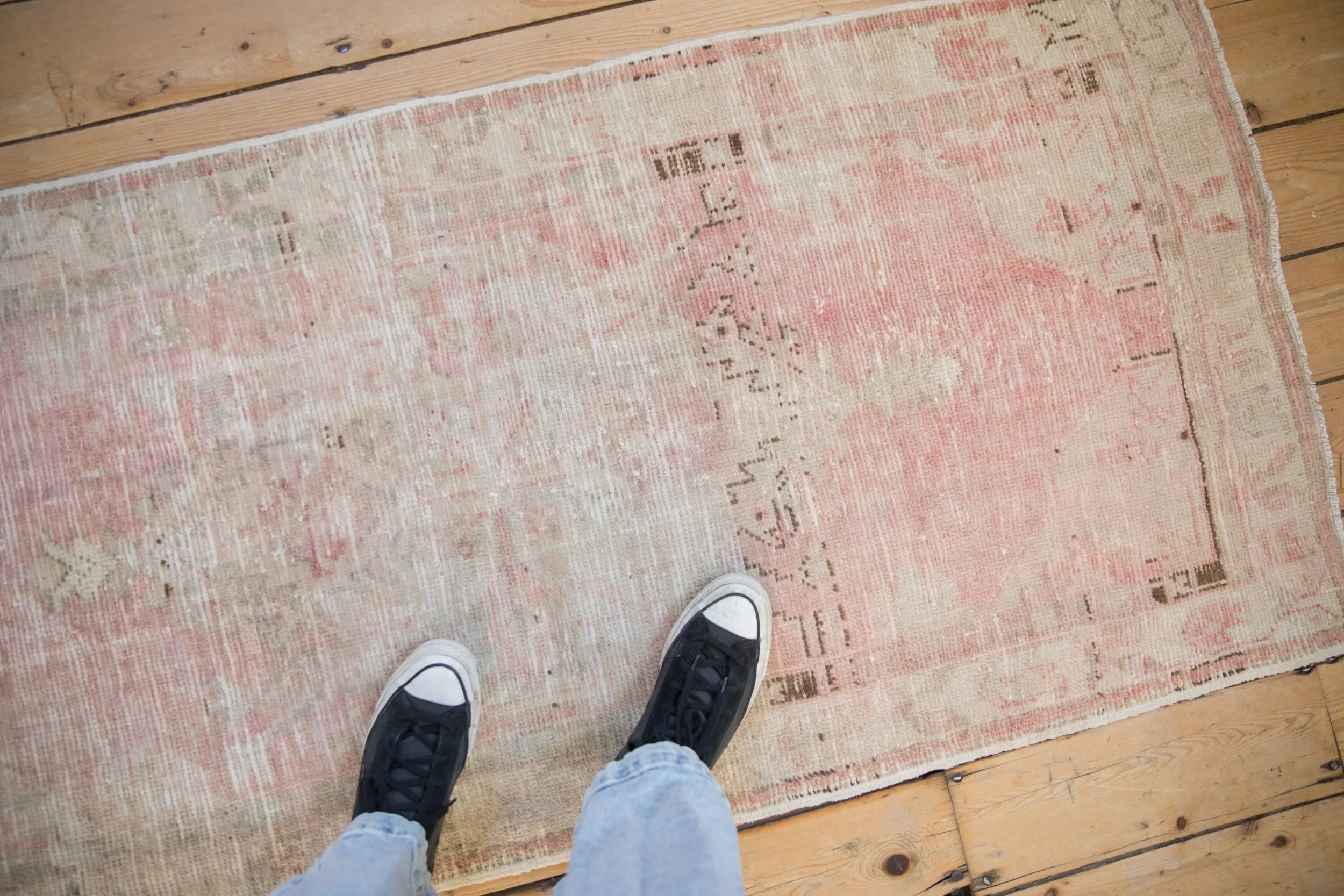 2.5x5.5 Vintage Distressed Oushak Rug Runner