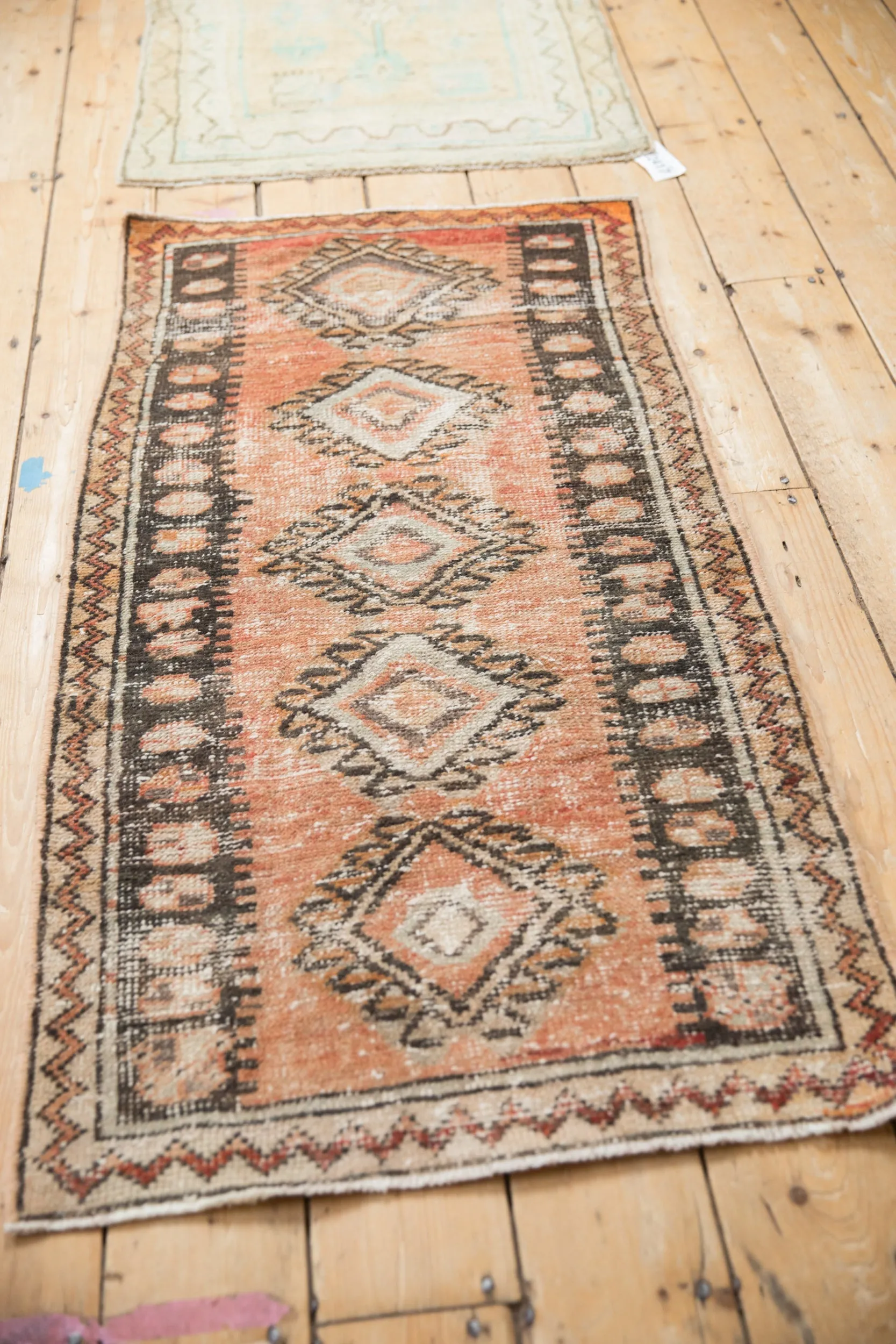 2x4.5 Vintage Distressed Oushak Rug Runner