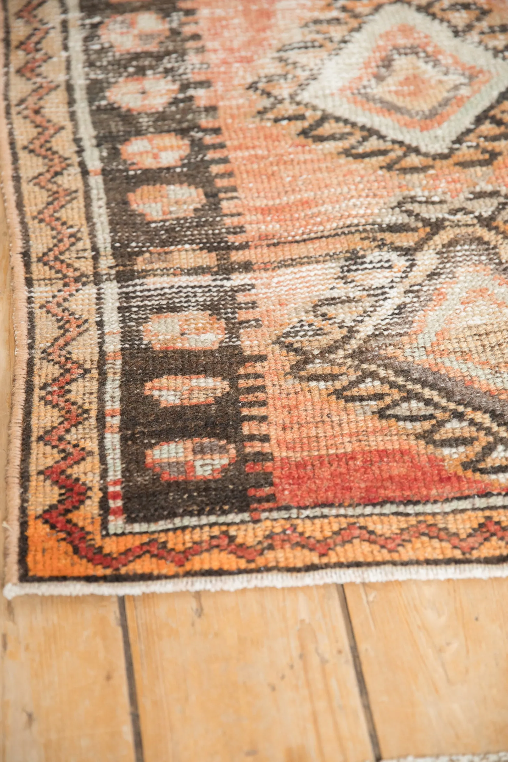 2x4.5 Vintage Distressed Oushak Rug Runner