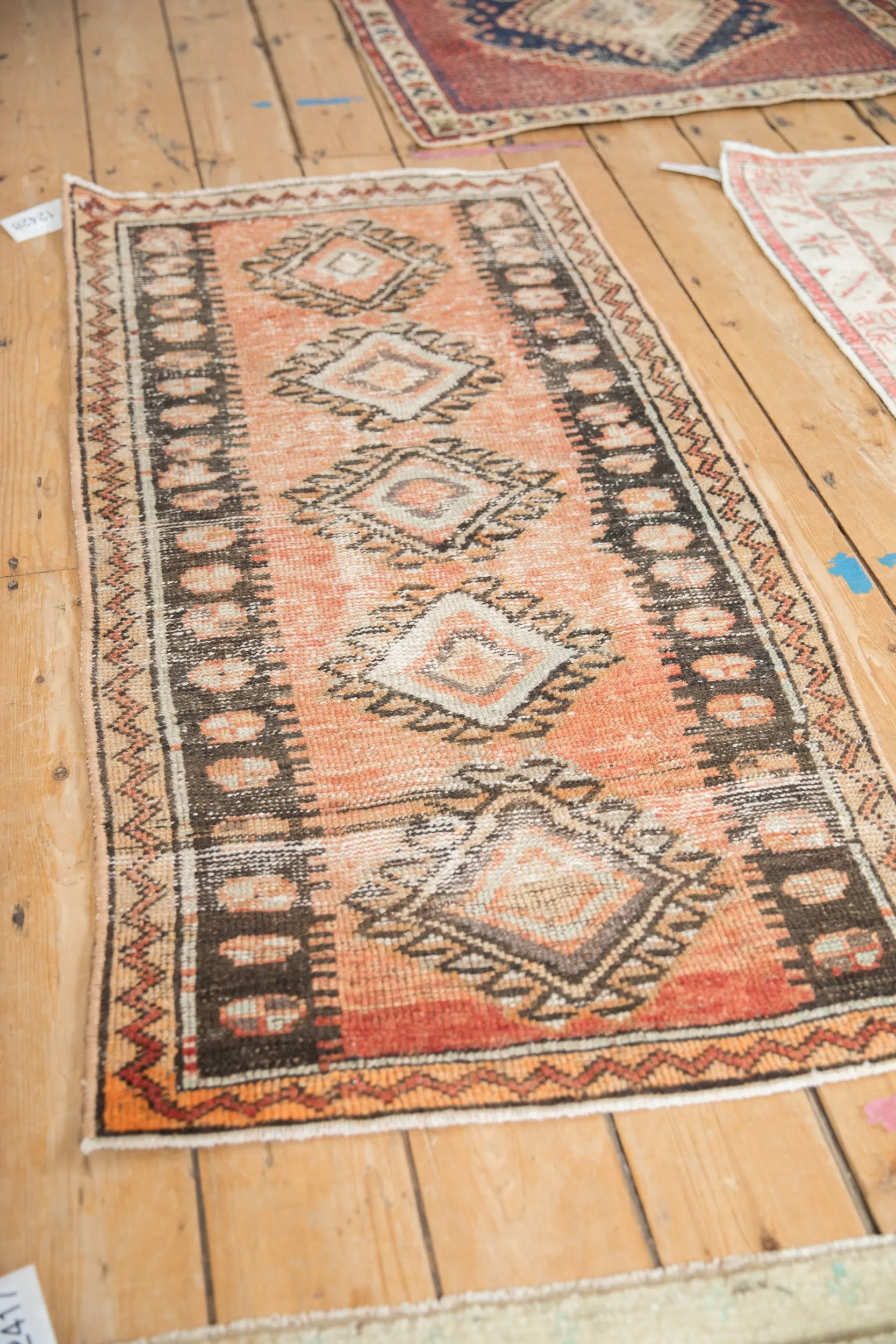 2x4.5 Vintage Distressed Oushak Rug Runner