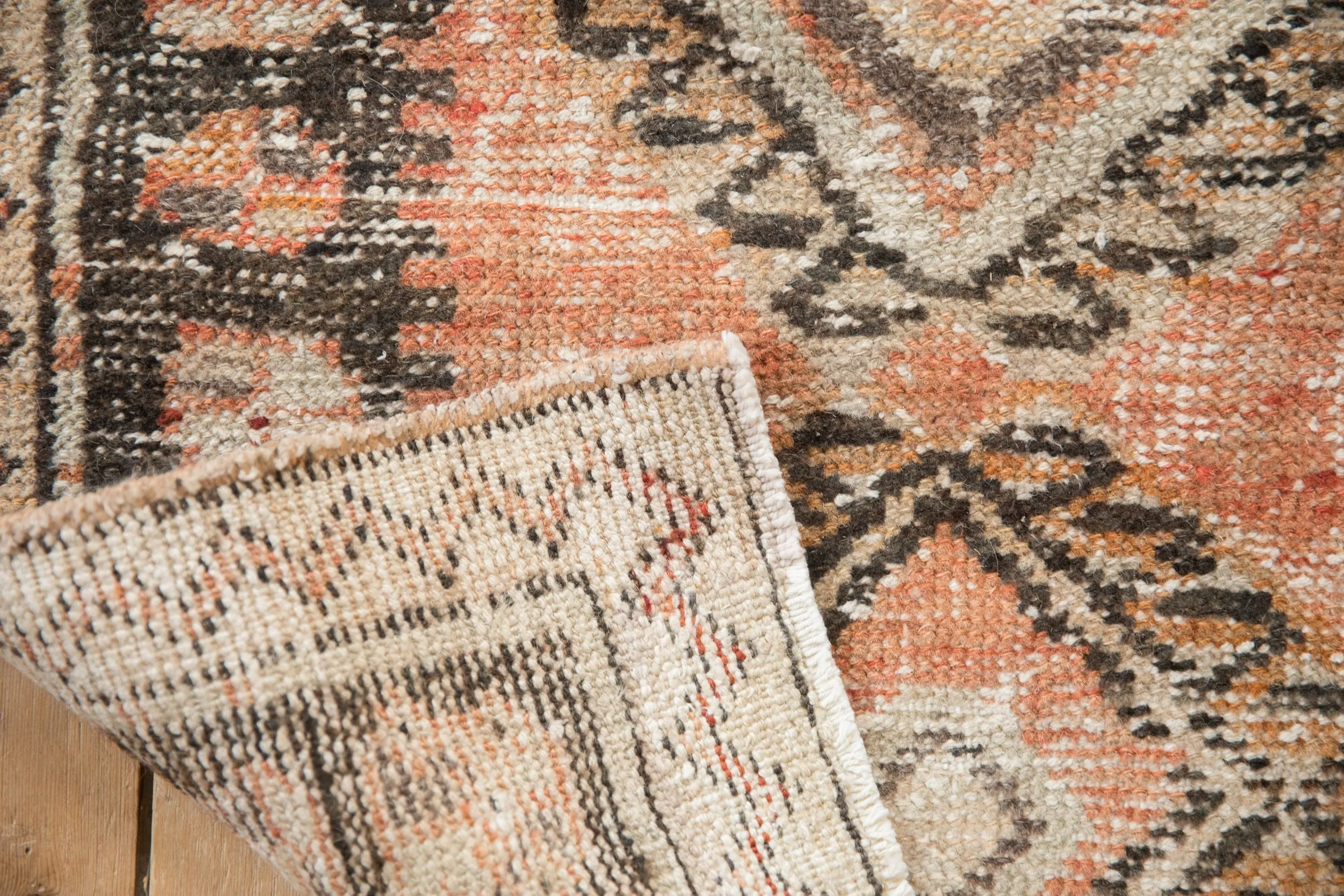 2x4.5 Vintage Distressed Oushak Rug Runner