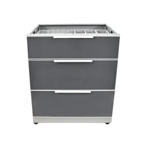 3 Drawer Outdoor Kitchen Cabinet
