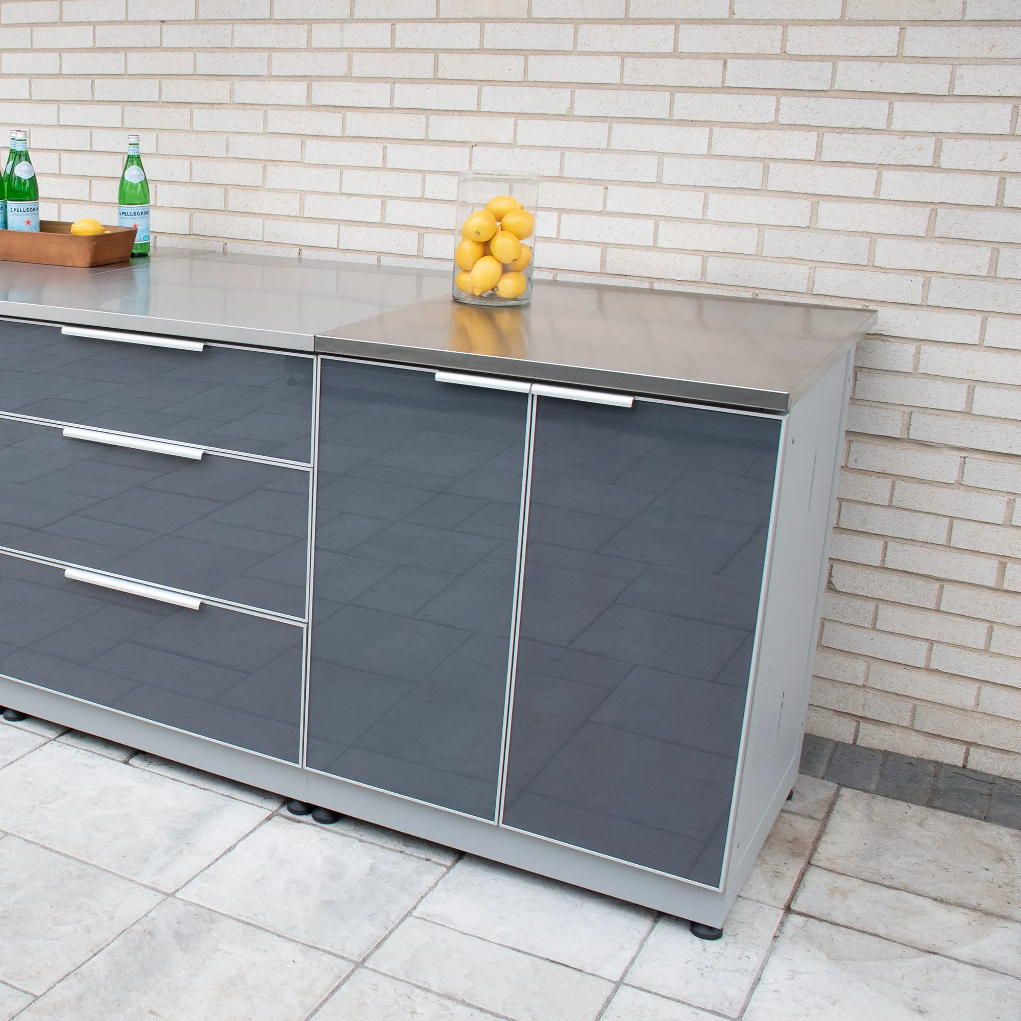 3 Drawer Outdoor Kitchen Cabinet
