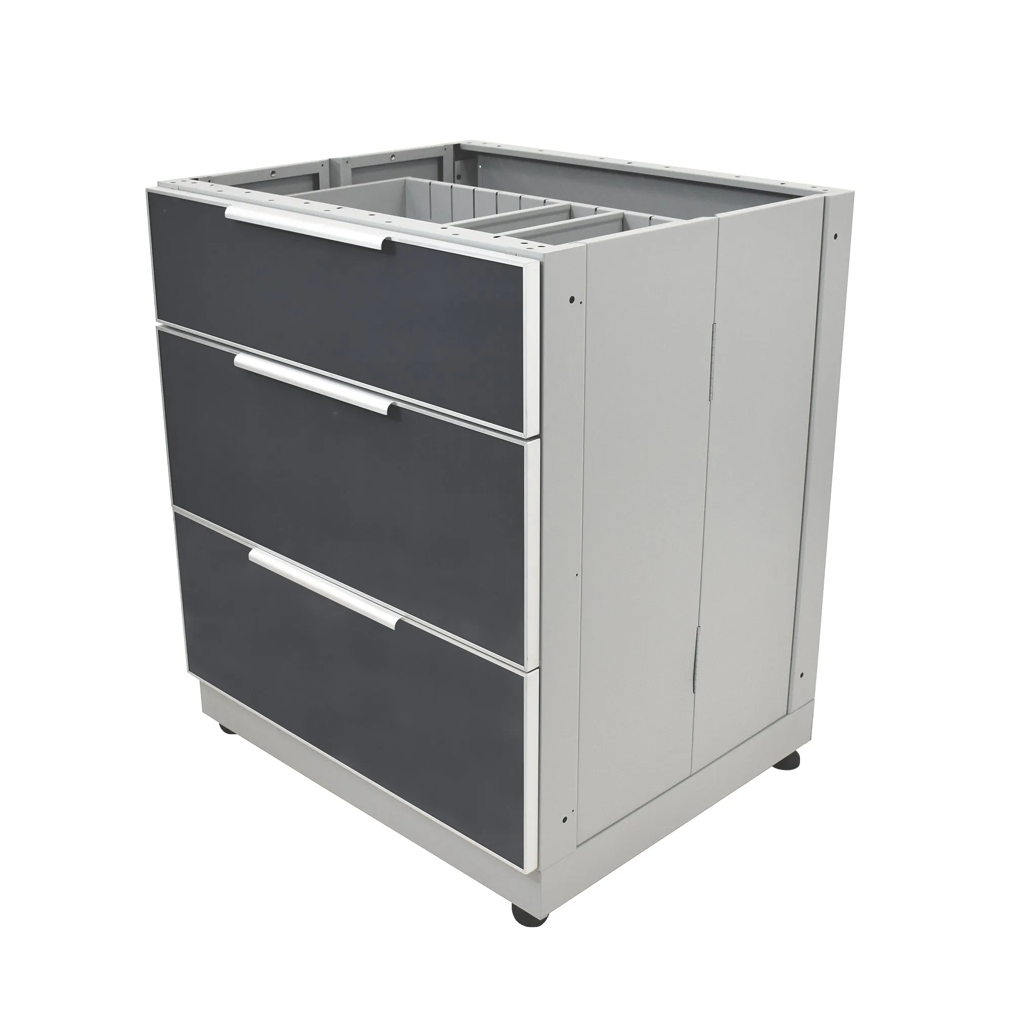 3 Drawer Outdoor Kitchen Cabinet