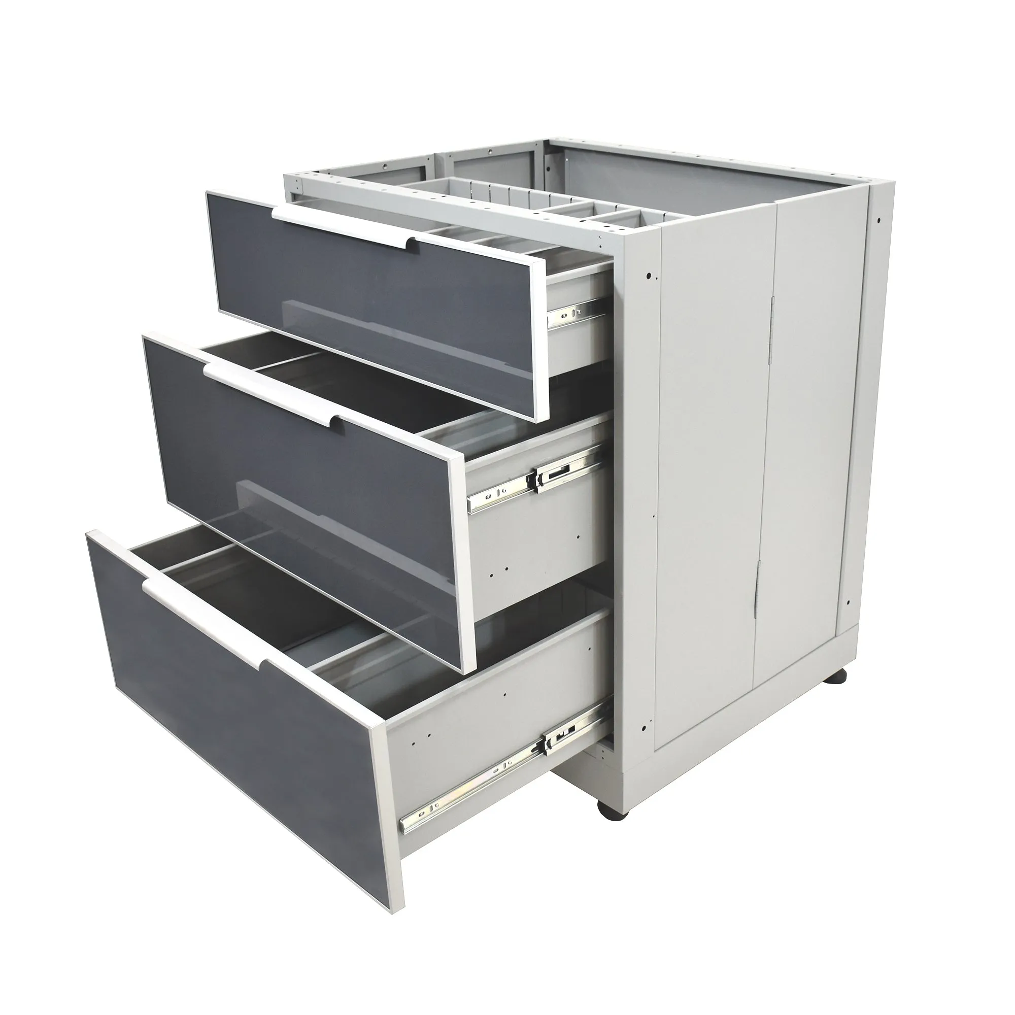 3 Drawer Outdoor Kitchen Cabinet