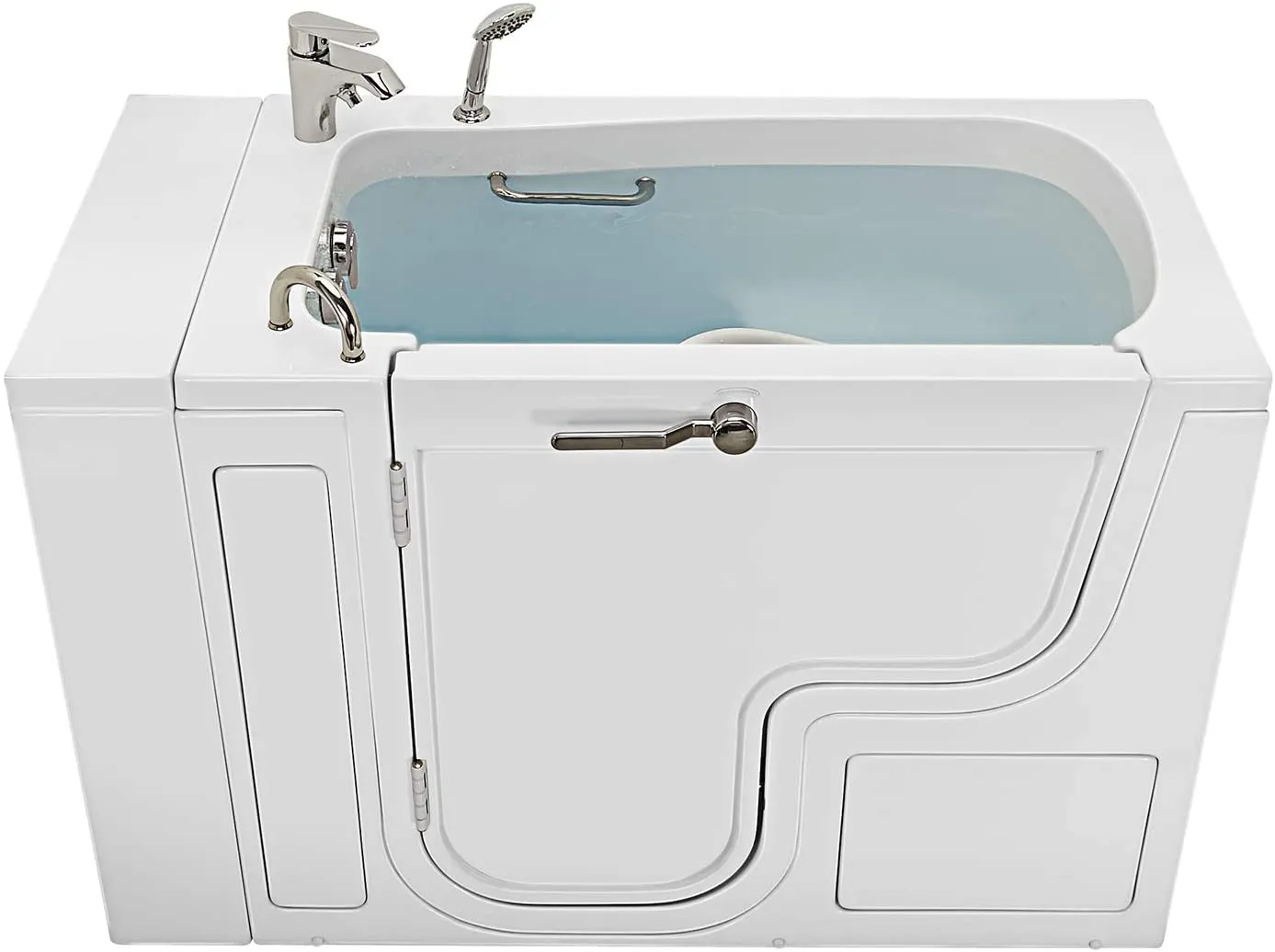 32x52 Transfer Soaking Acrylic Walk-In Tub, Fast Fill Faucet, Left 2" Dual Drain
