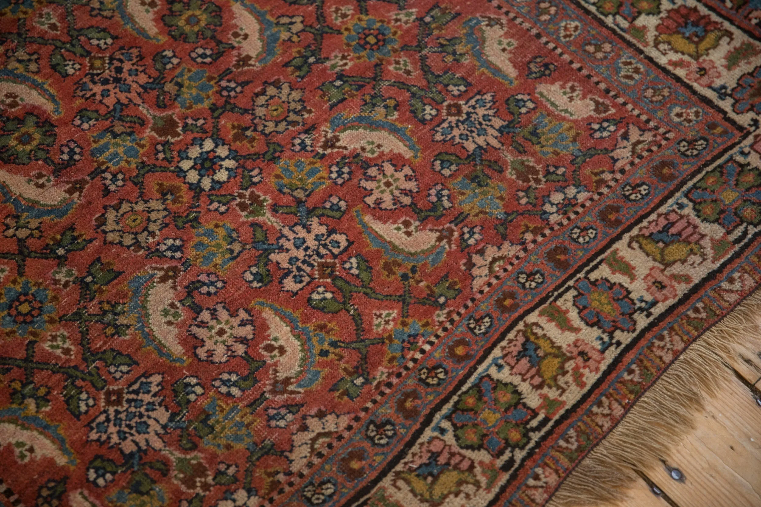 3.5x10 Vintage Bijar Rug Runner