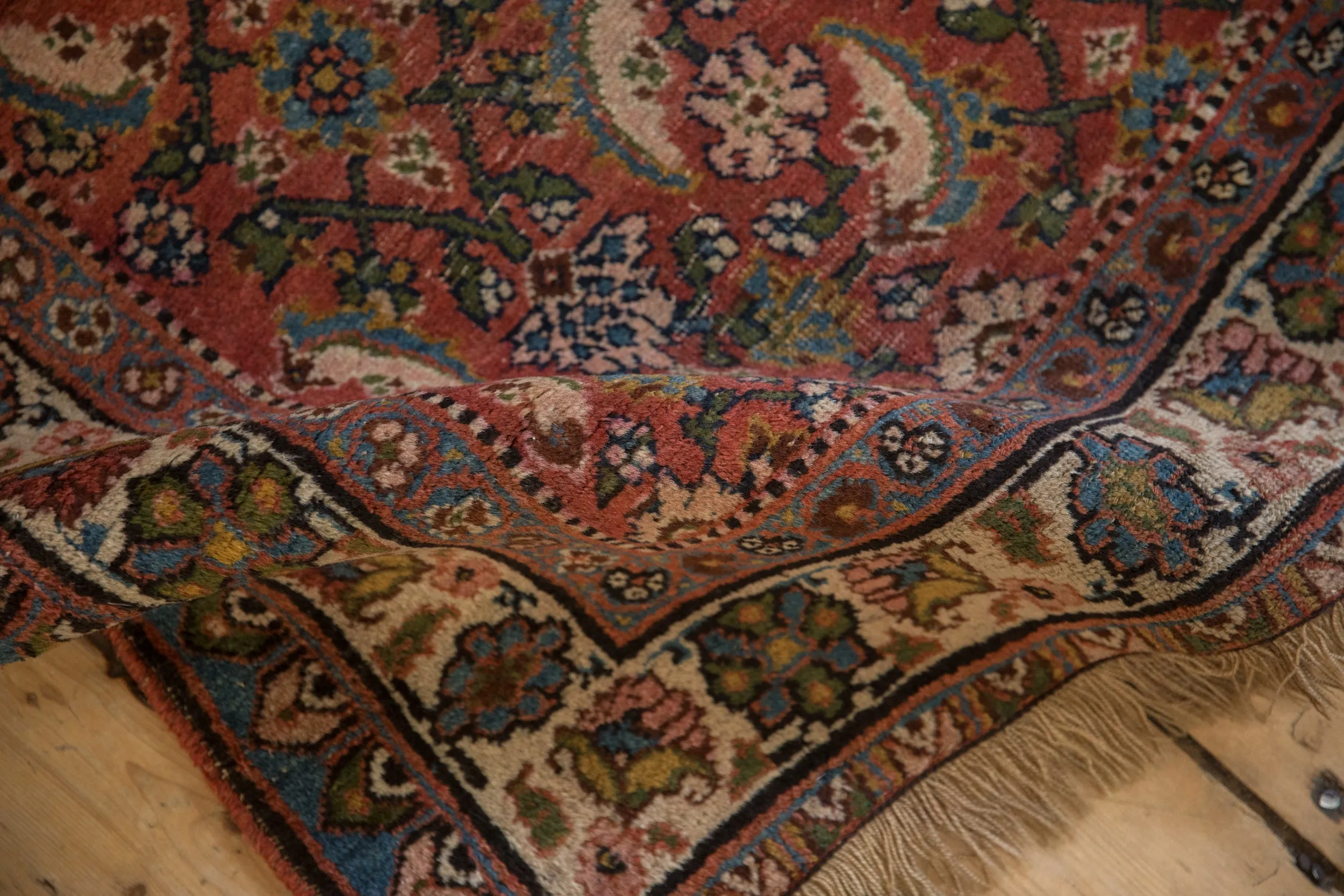3.5x10 Vintage Bijar Rug Runner