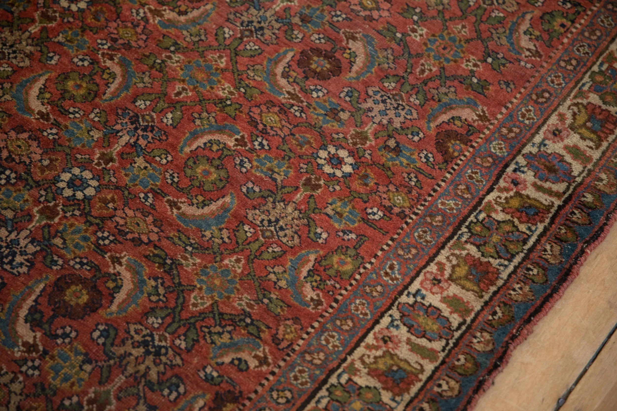 3.5x10 Vintage Bijar Rug Runner