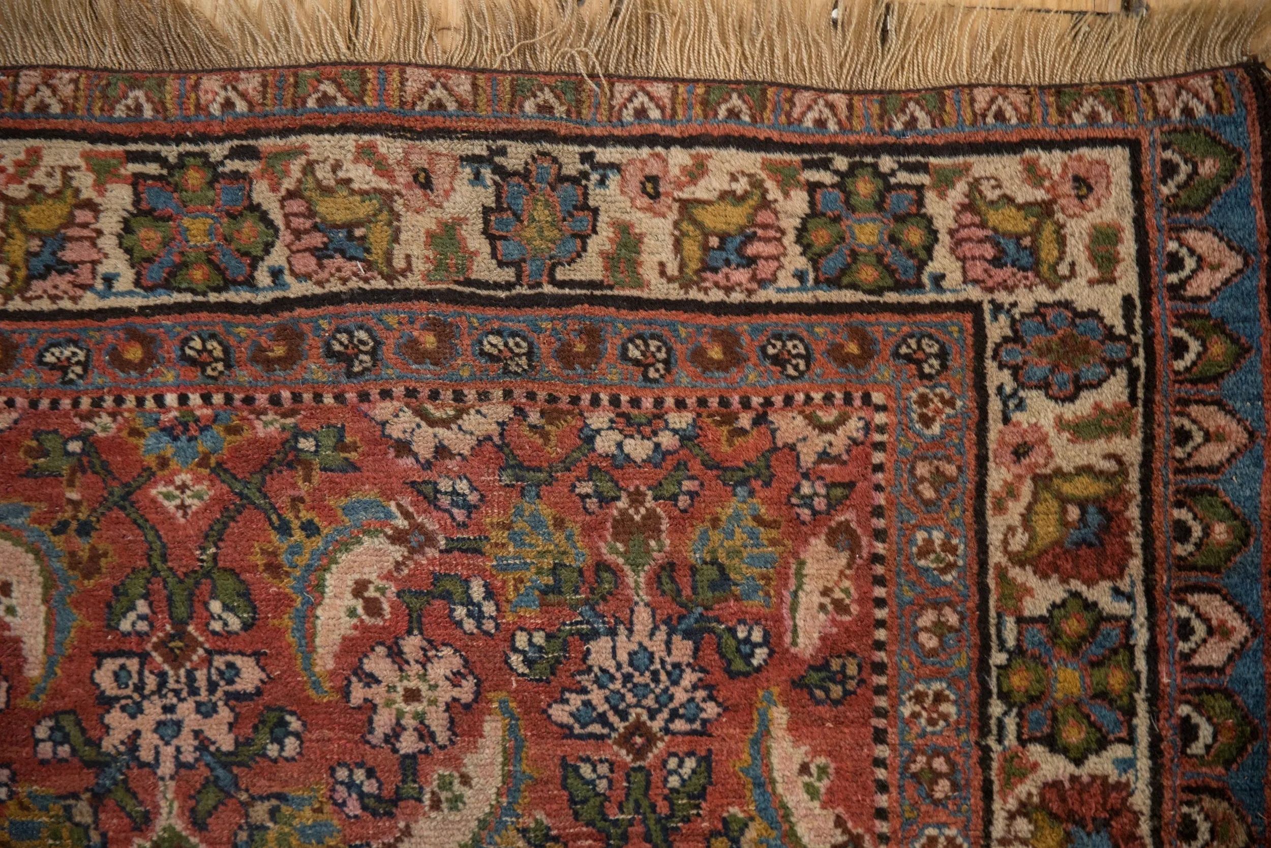 3.5x10 Vintage Bijar Rug Runner