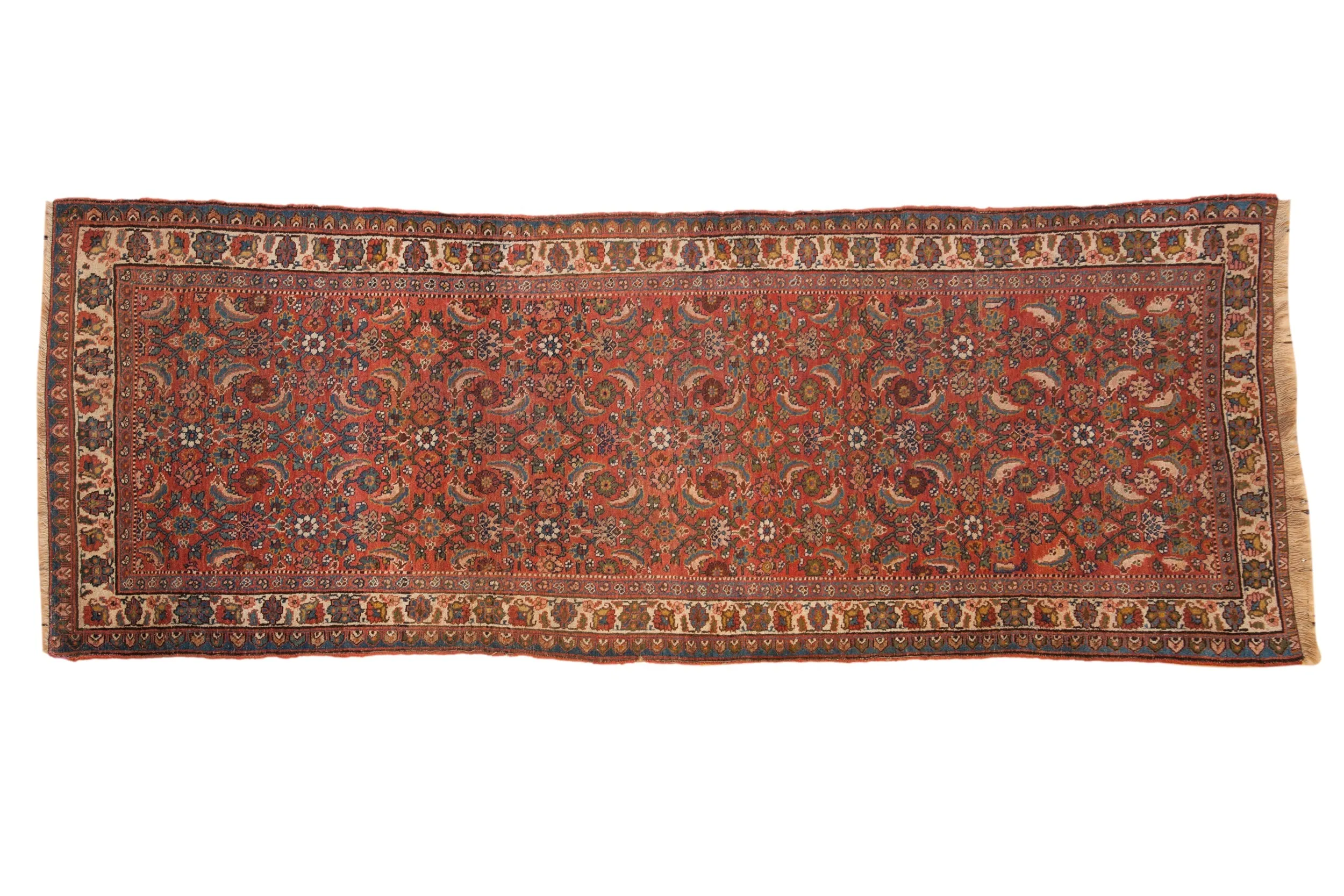 3.5x10 Vintage Bijar Rug Runner