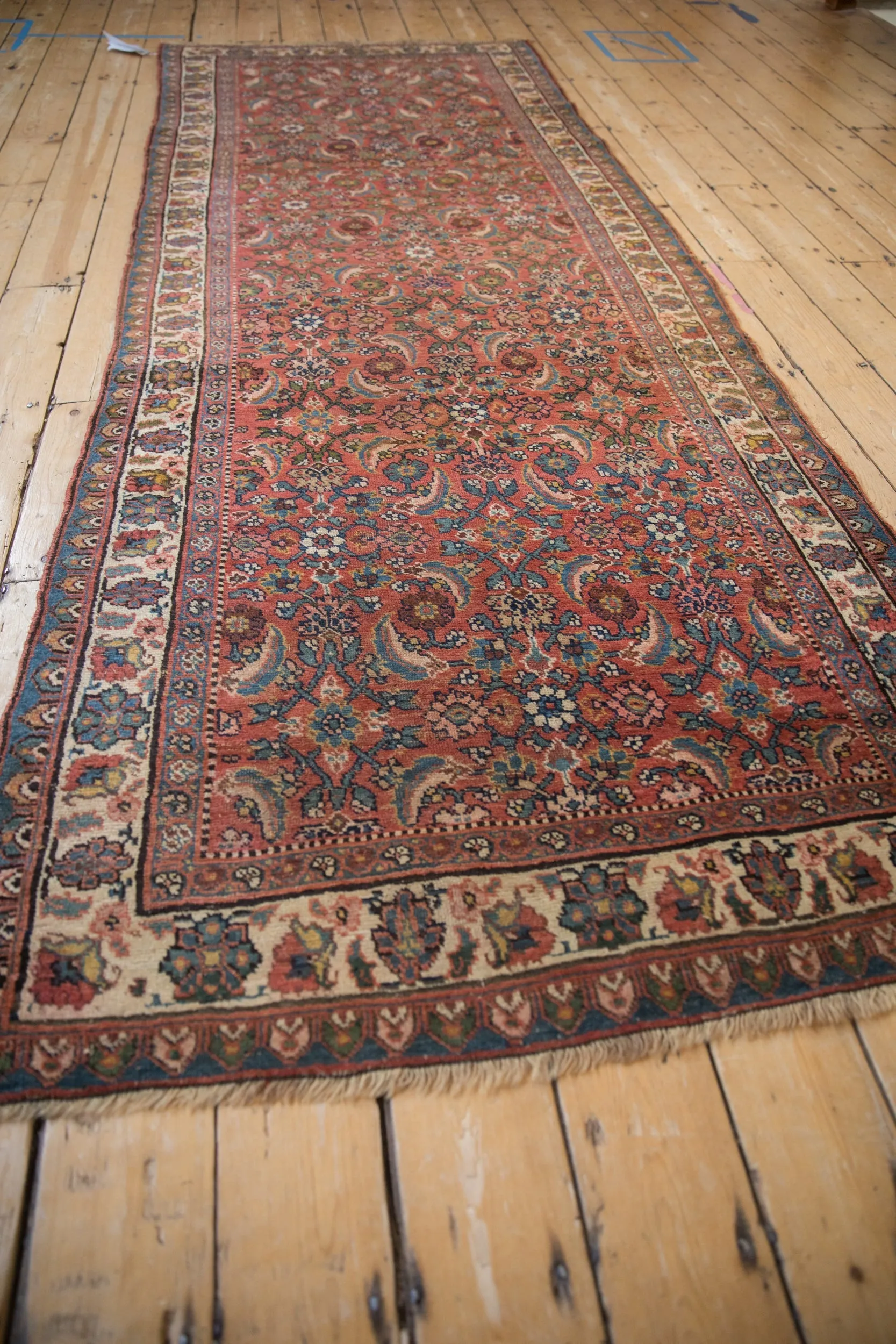3.5x10 Vintage Bijar Rug Runner