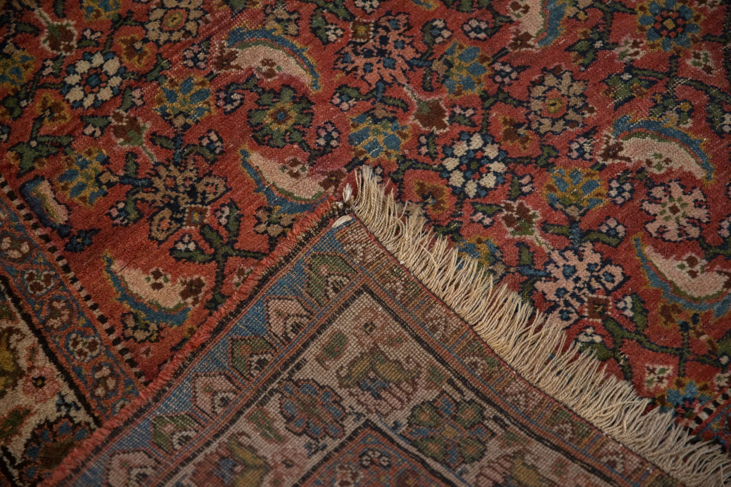 3.5x10 Vintage Bijar Rug Runner