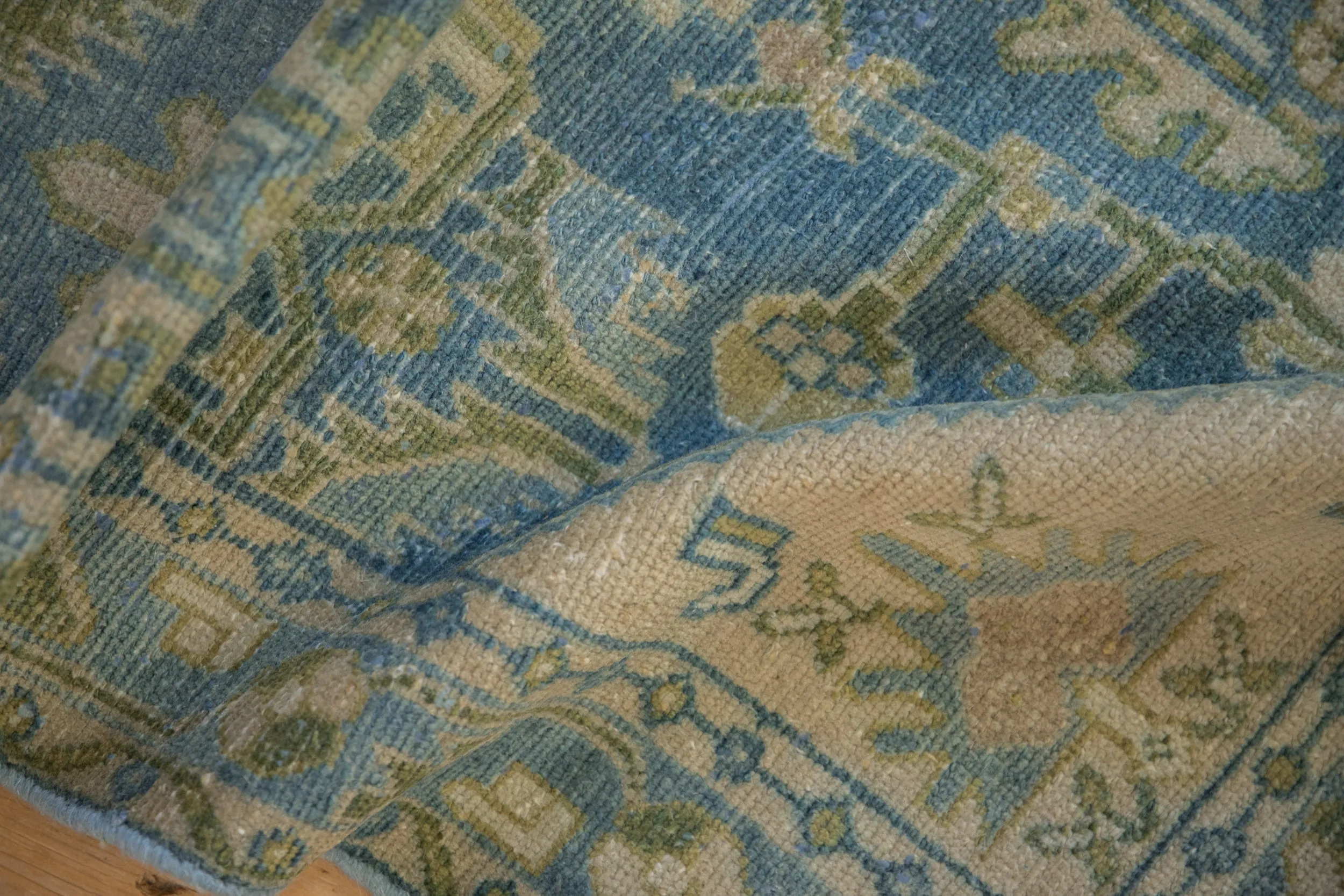 3.5x10 Vintage Distressed Hamadan Rug Runner