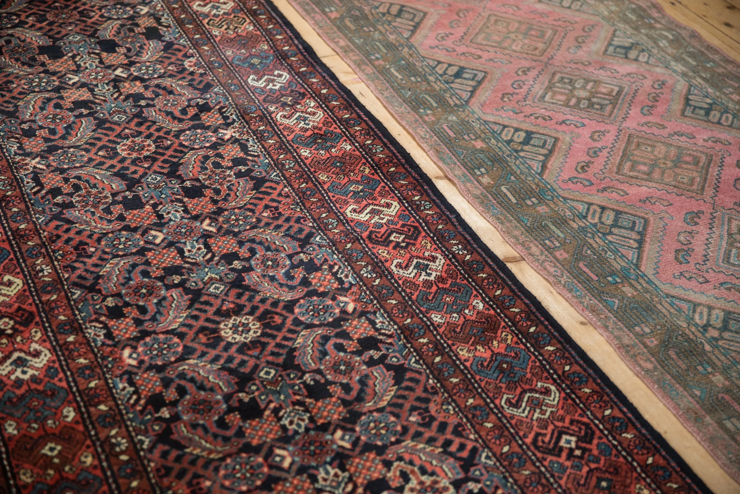 3.5x12 Vintage Hamadan Rug Runner