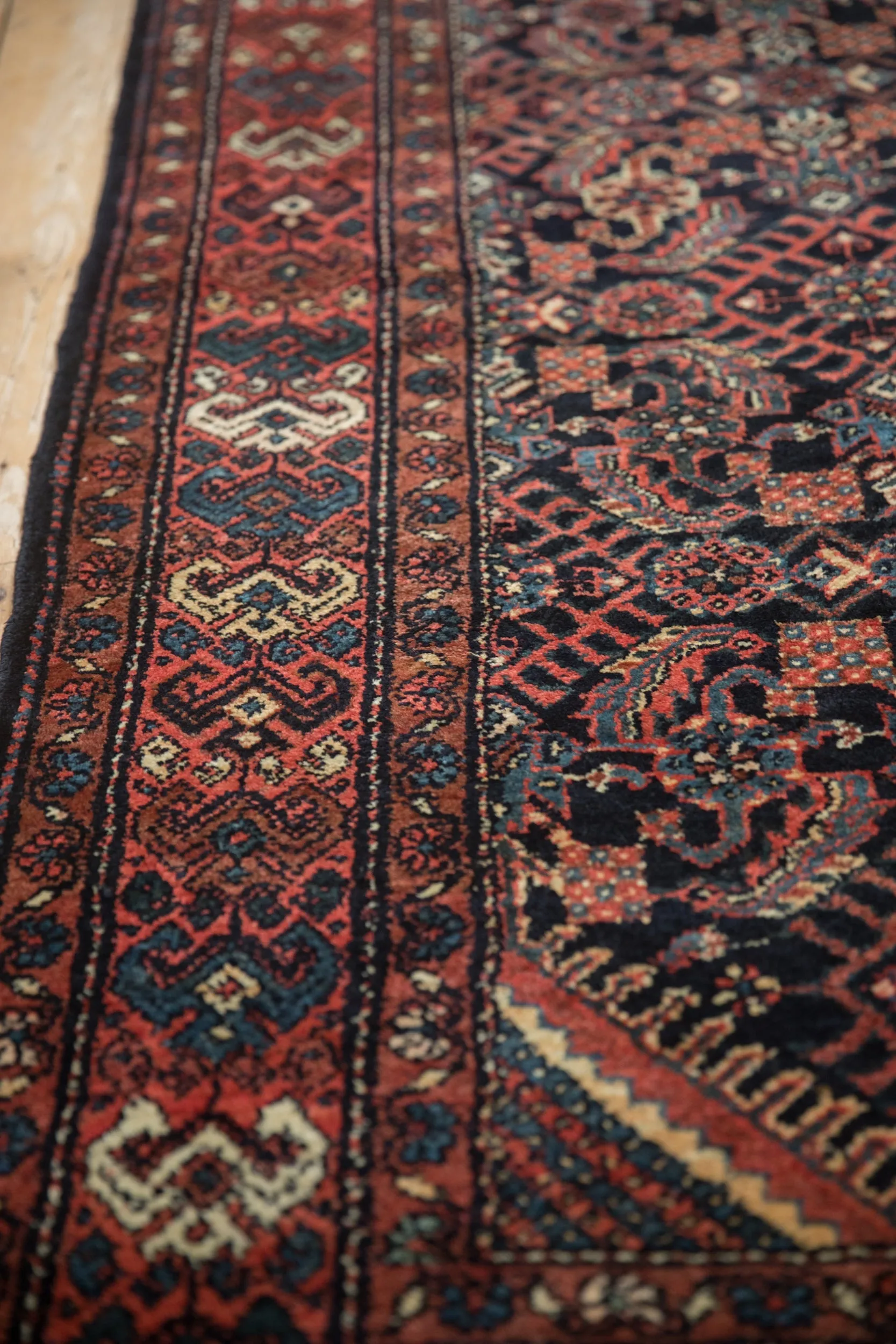 3.5x12 Vintage Hamadan Rug Runner